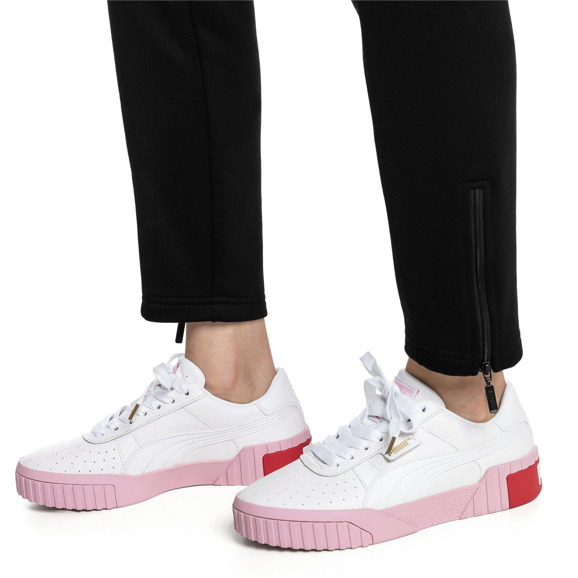 puma cali white pink red