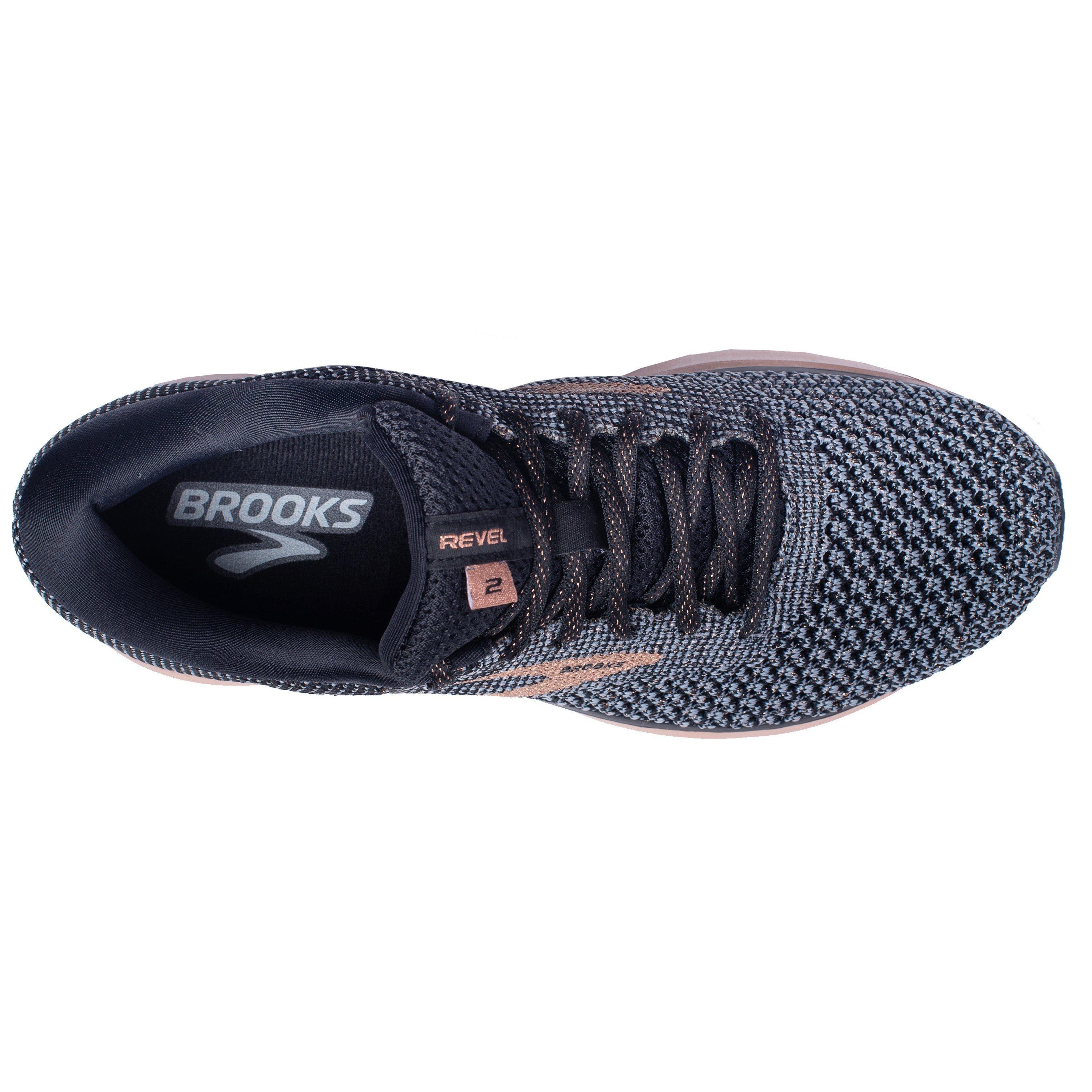 brooks revel 2 women's black copper