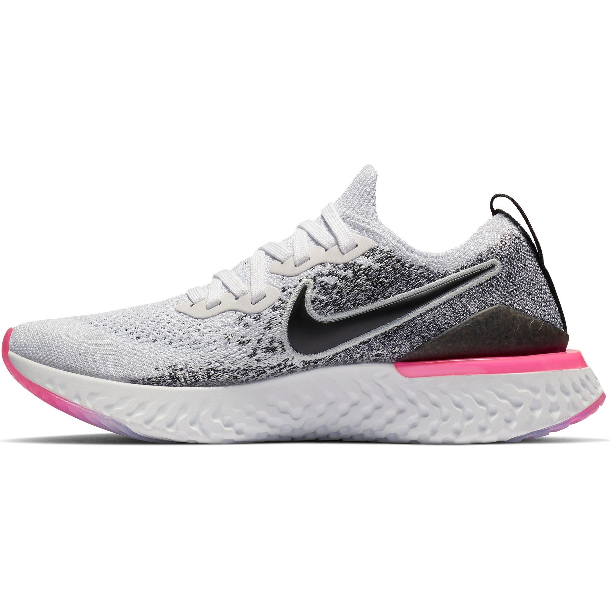 women's nike epic react flyknit black and white