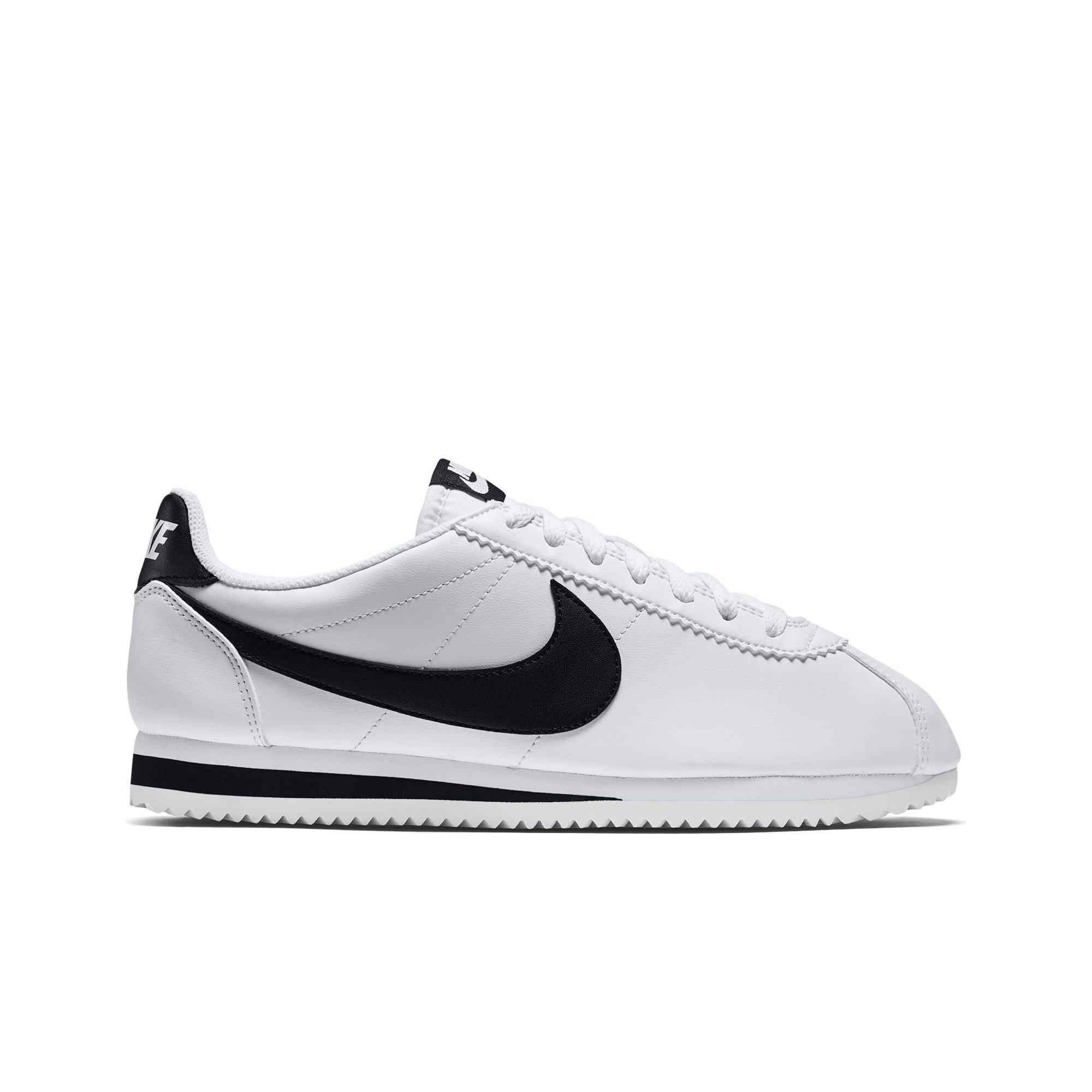 black and white cortez nike