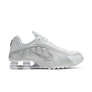 Nike Shox R4 "White/Metallic Silver/Max Orange" Women's Shoe