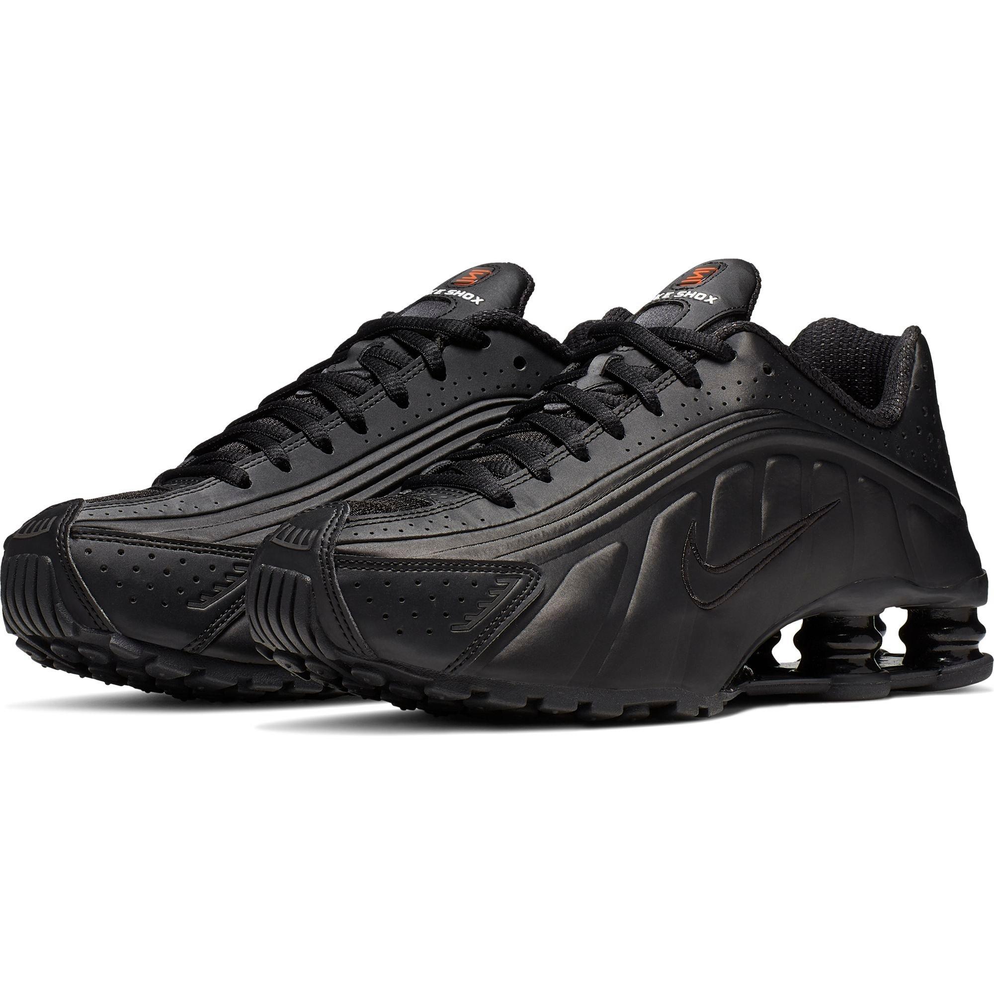 Nike Shox R4 "Black/Max Orange" Women's Shoe - BLACK Thumbnail View 3