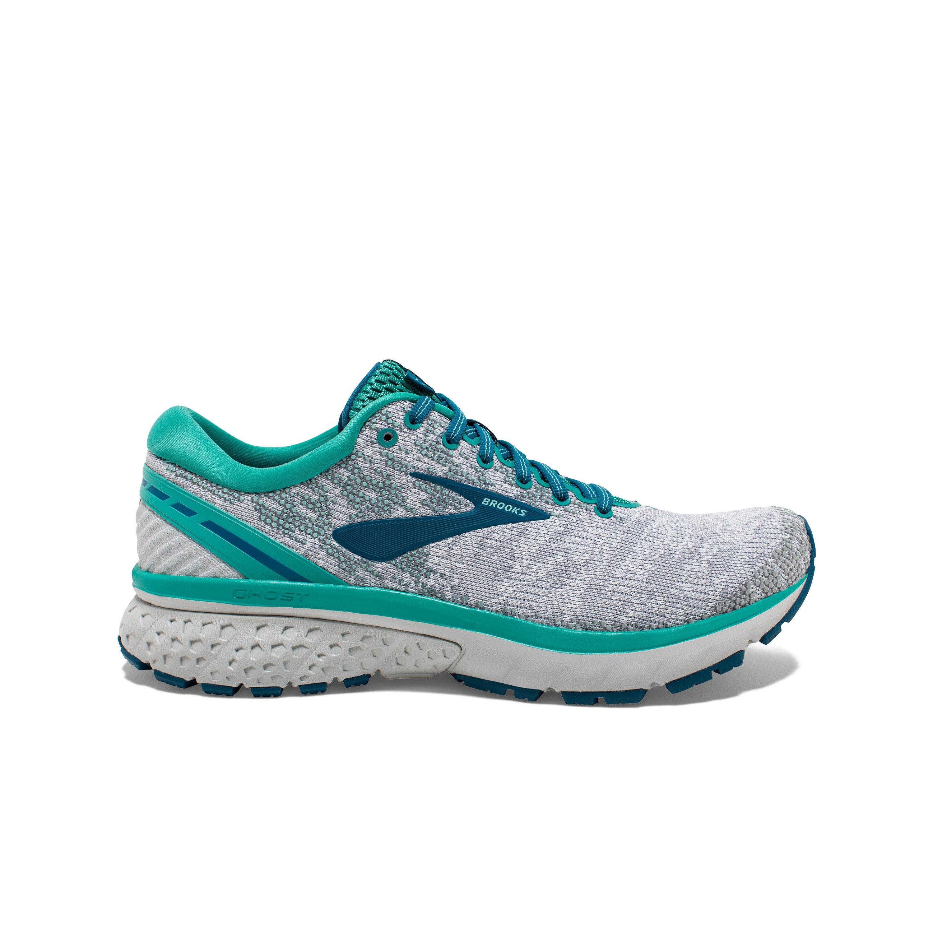 brooks teal running shoes