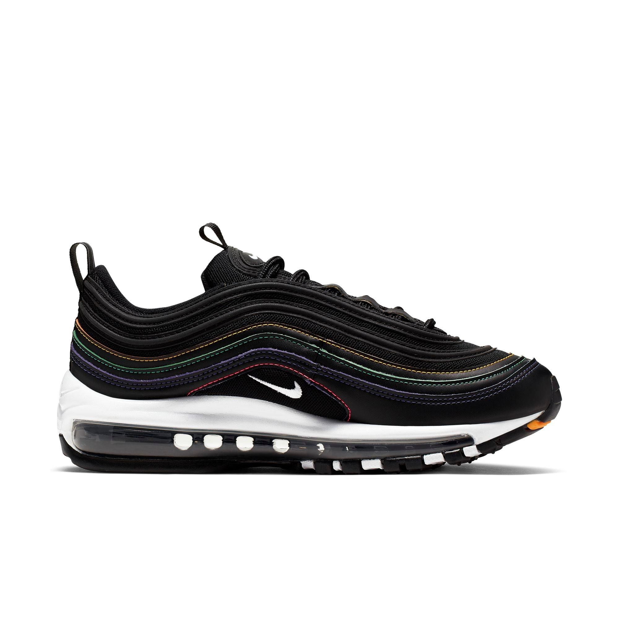 black and colorful air max 97