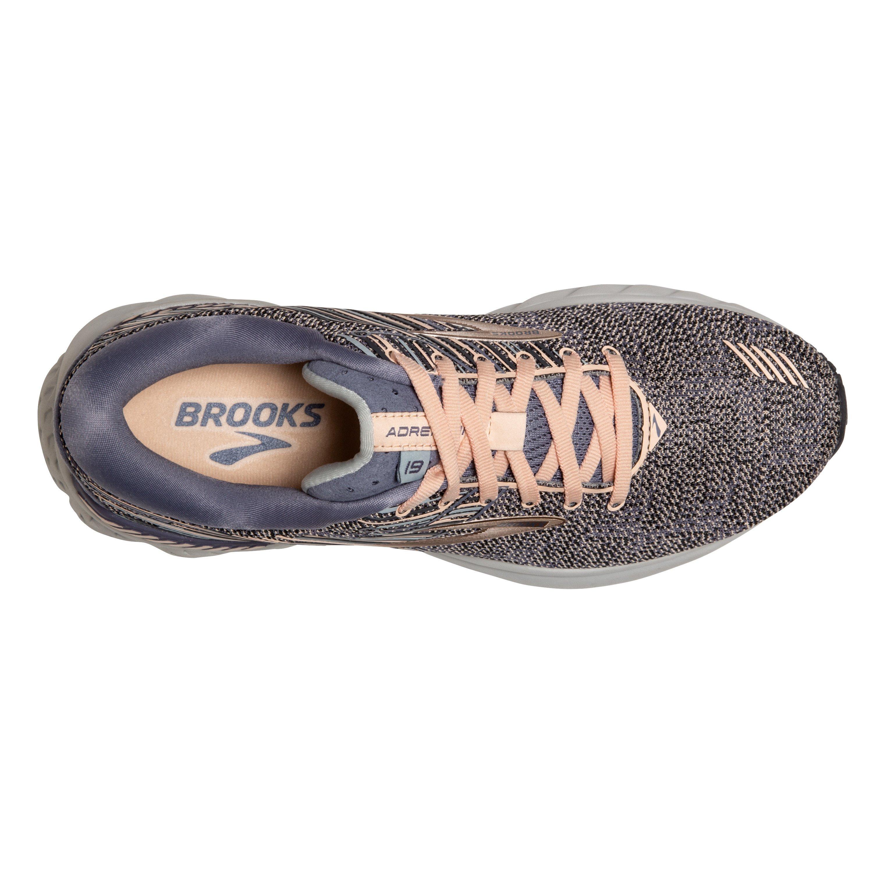 brooks adrenaline gts 19 grey peach