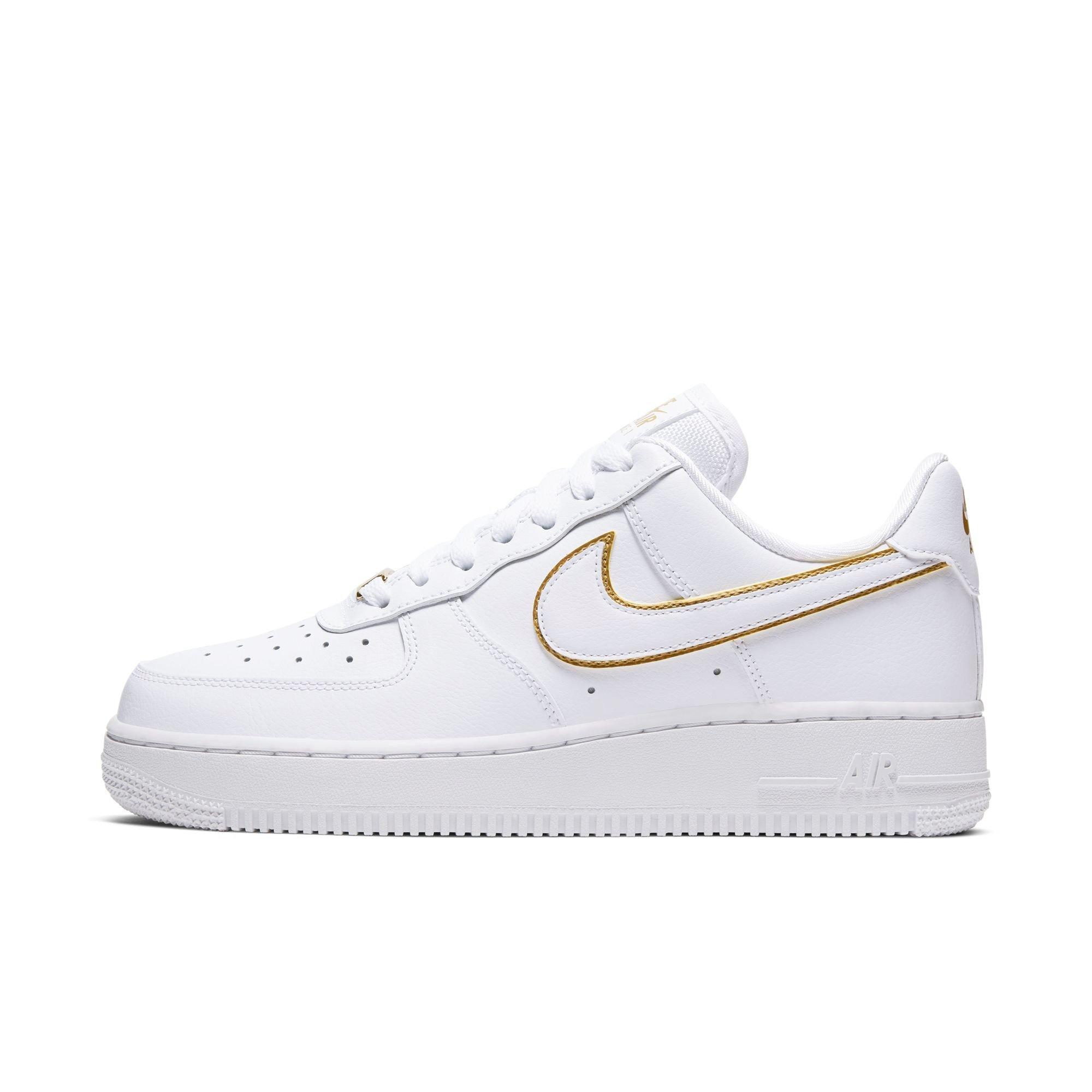 air force 1 white gold trim