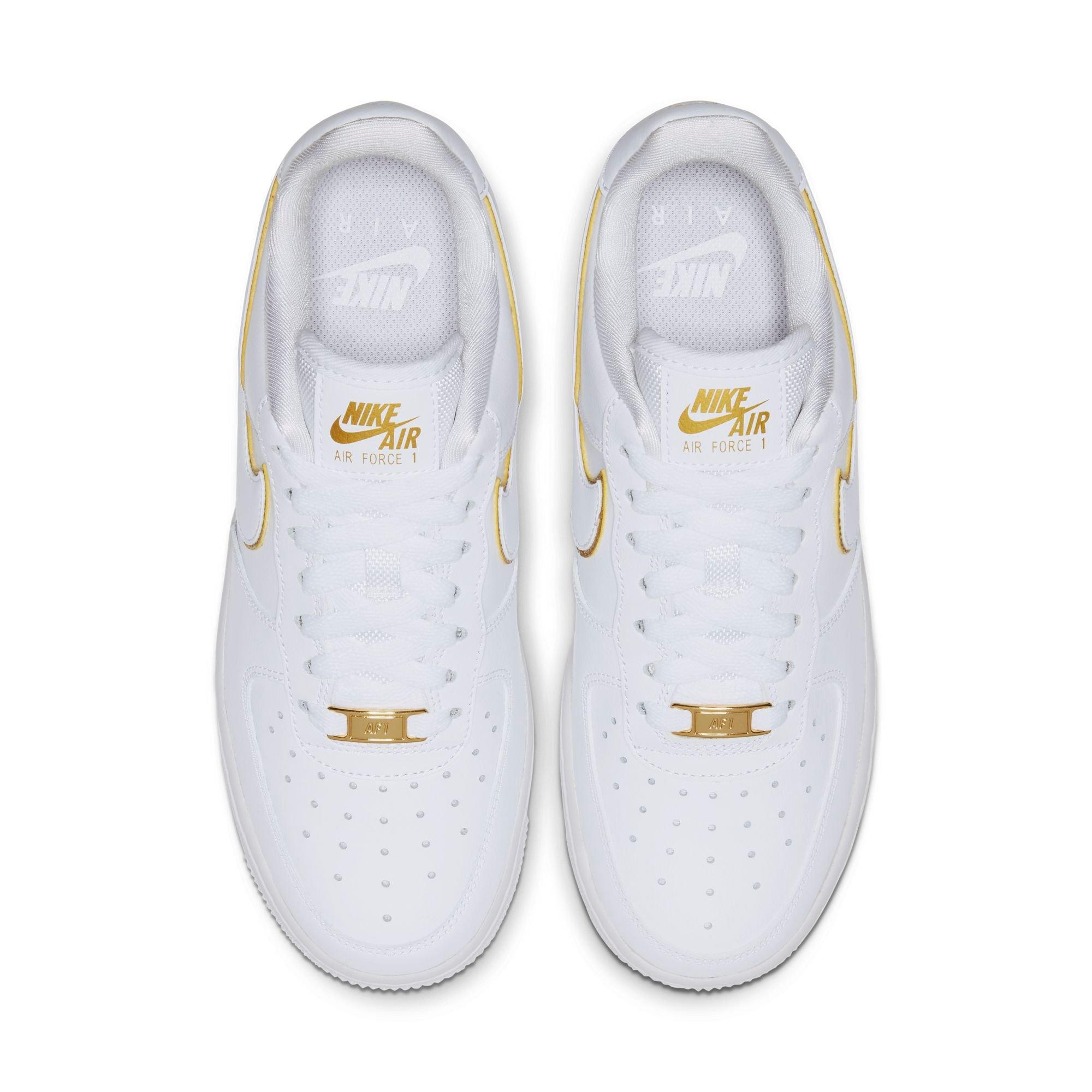 white air force 1 gold trim