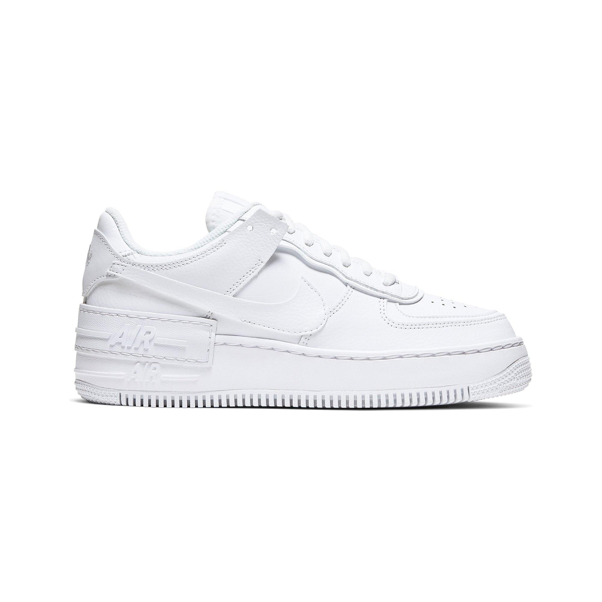 air force 1 shadow trainers white mono