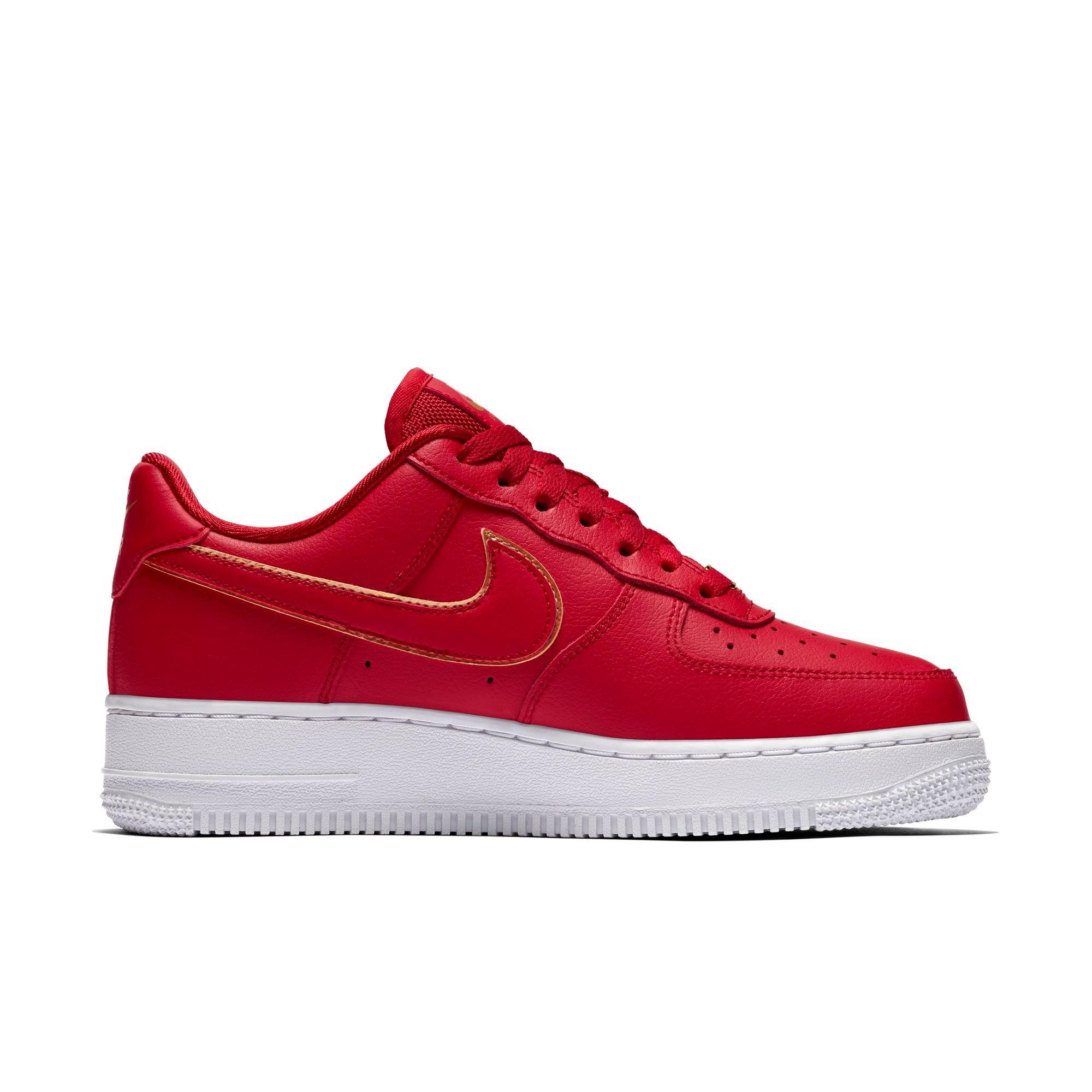 nike air force 1 womens white and red