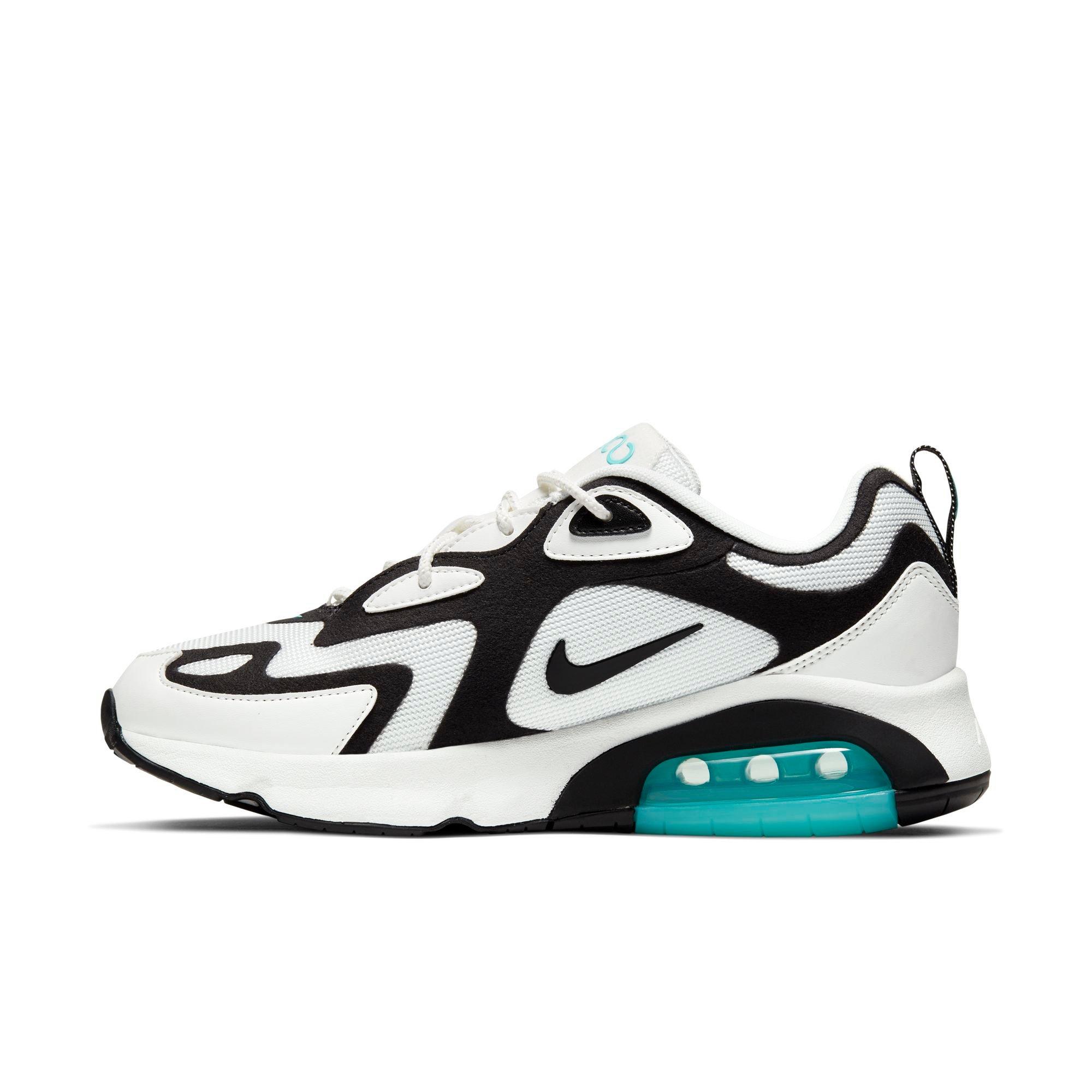 air max 200 summit white black aurora green