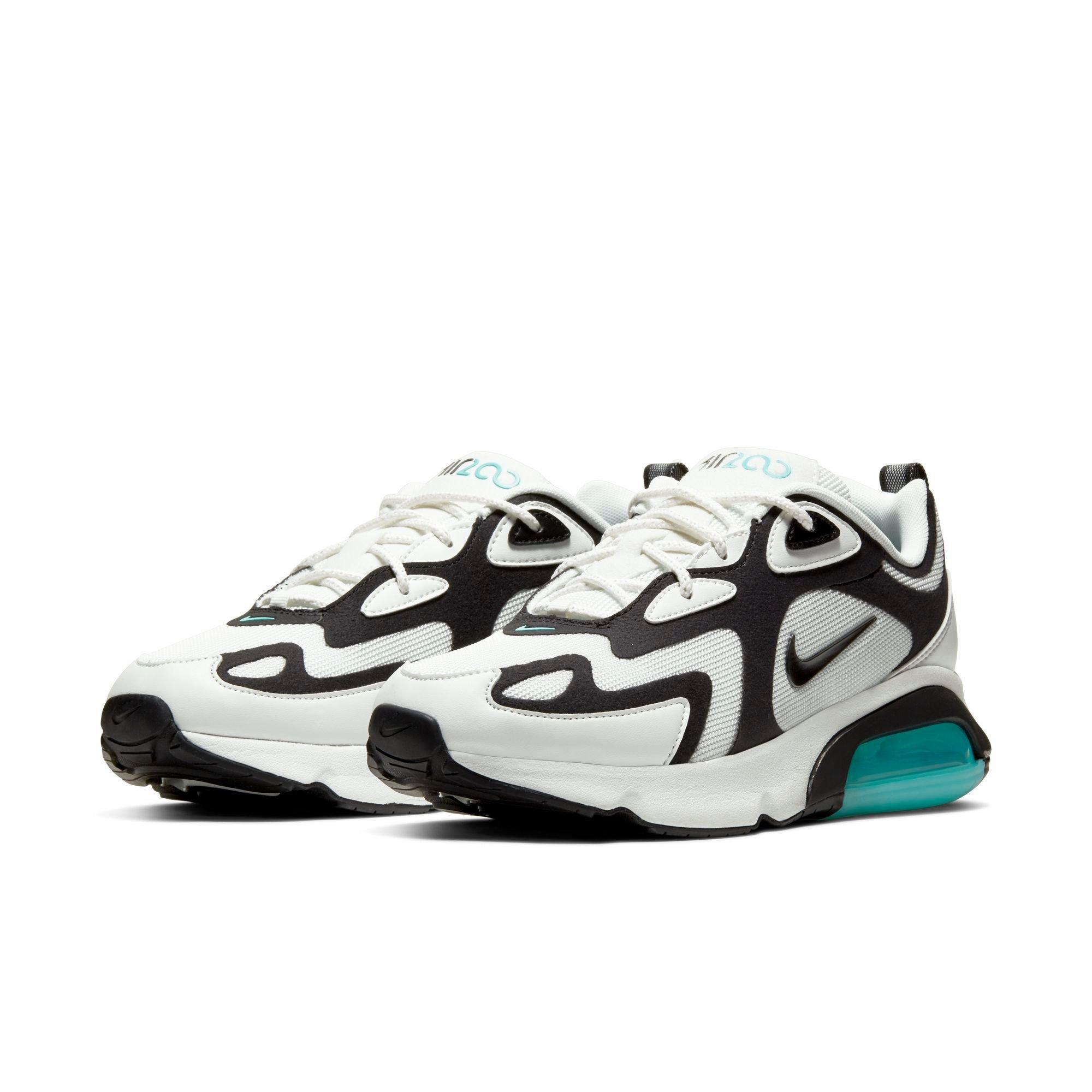 air max 200 summit white black aurora green