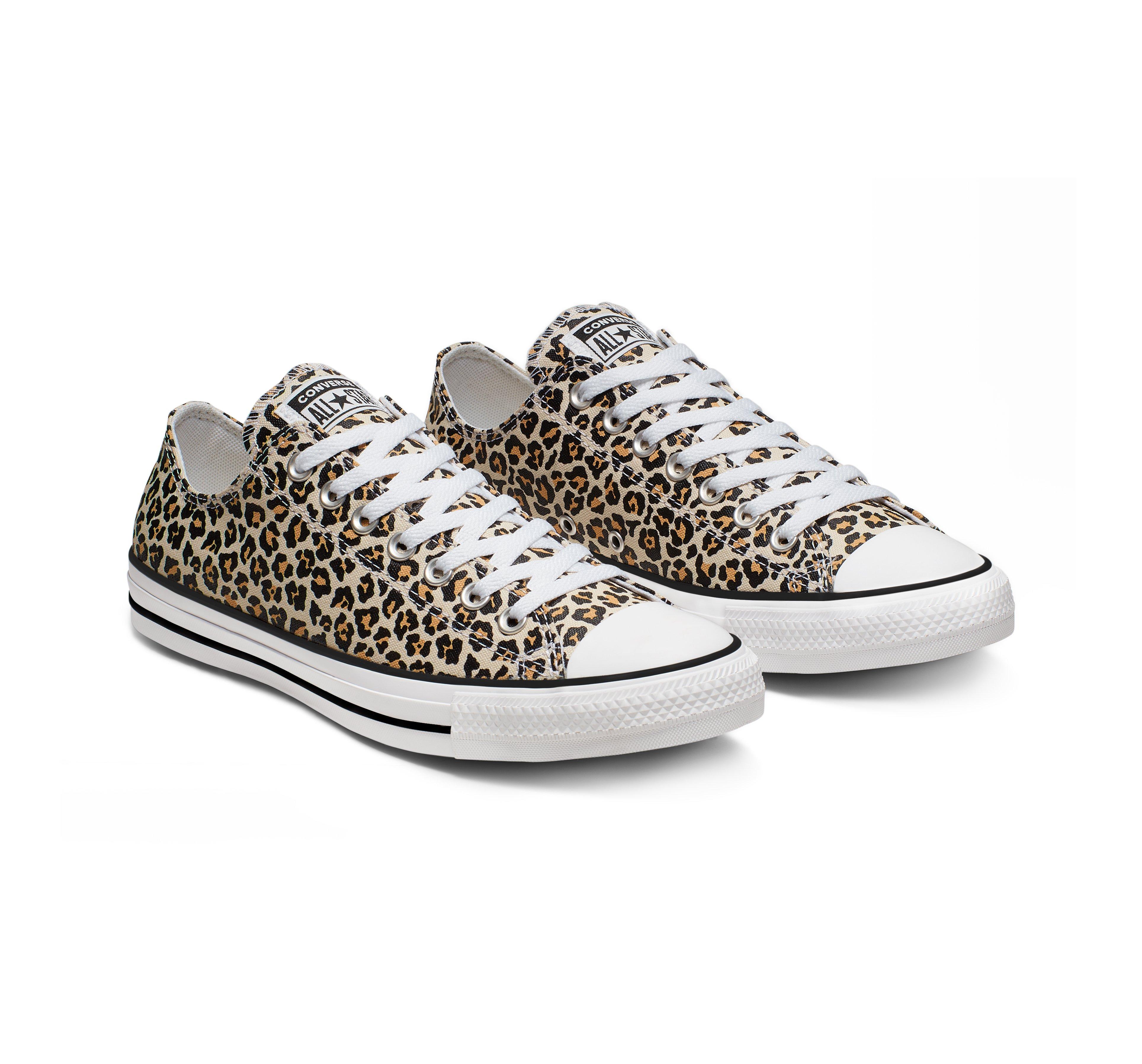 cheetah low top converse