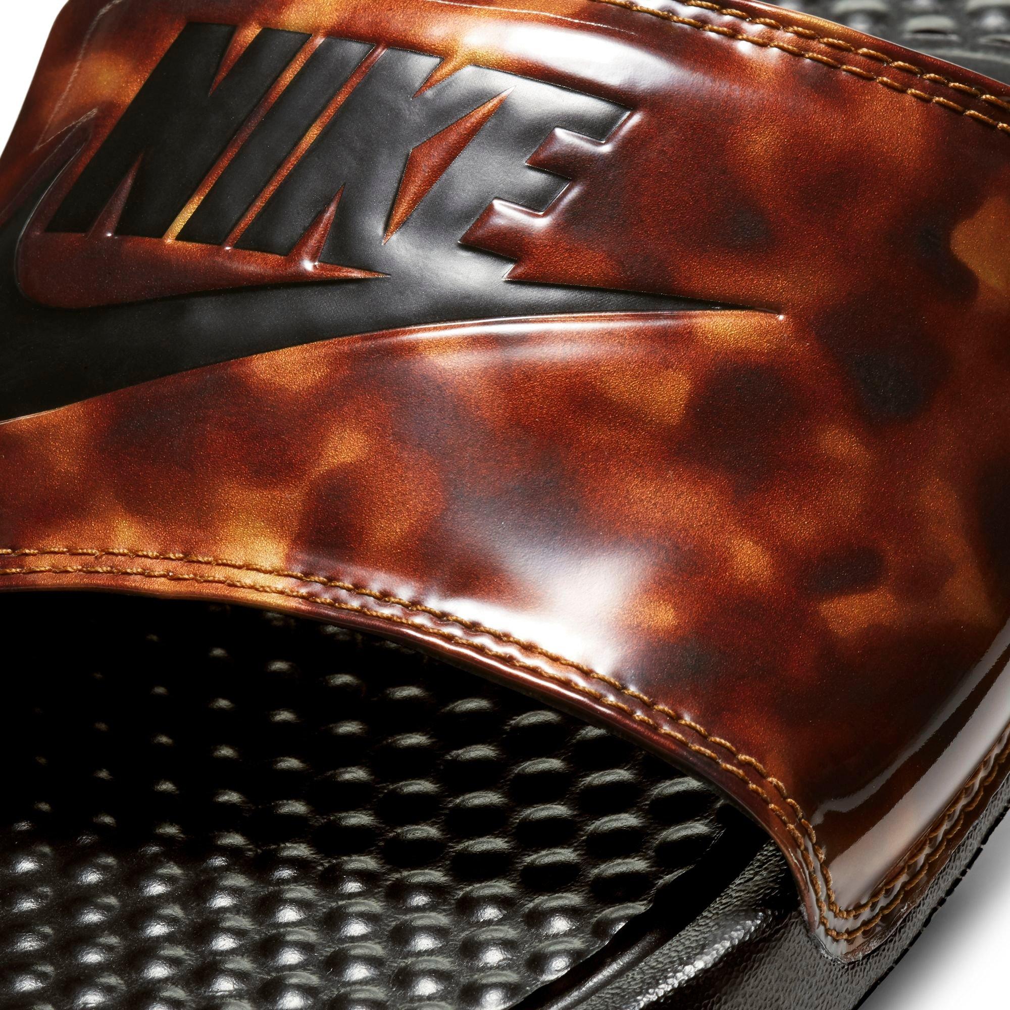 nike benassi tortoise slide sandal