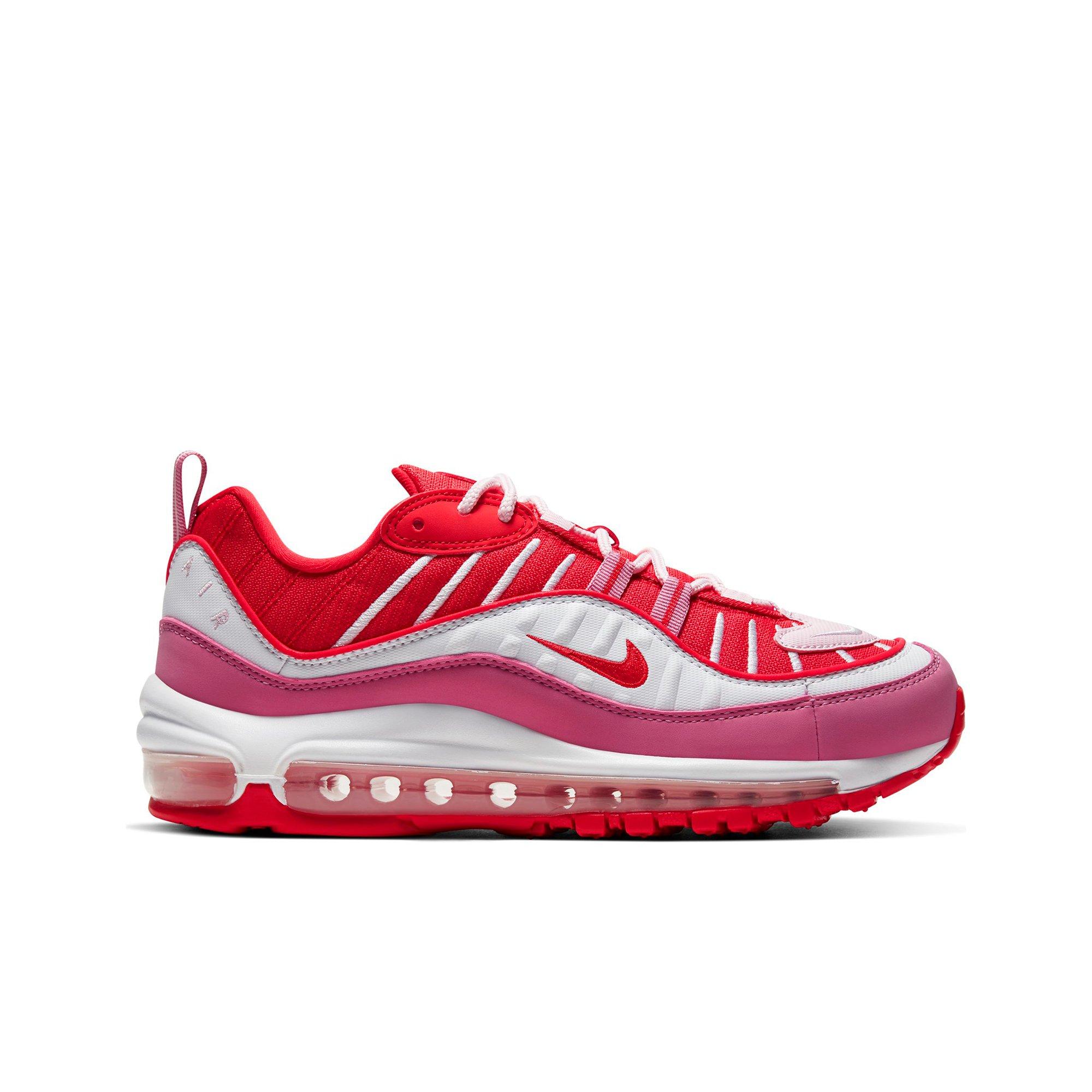 Nike Air Max 98 Track Red Magic Flamingo White Women S Shoe Hibbett City Gear