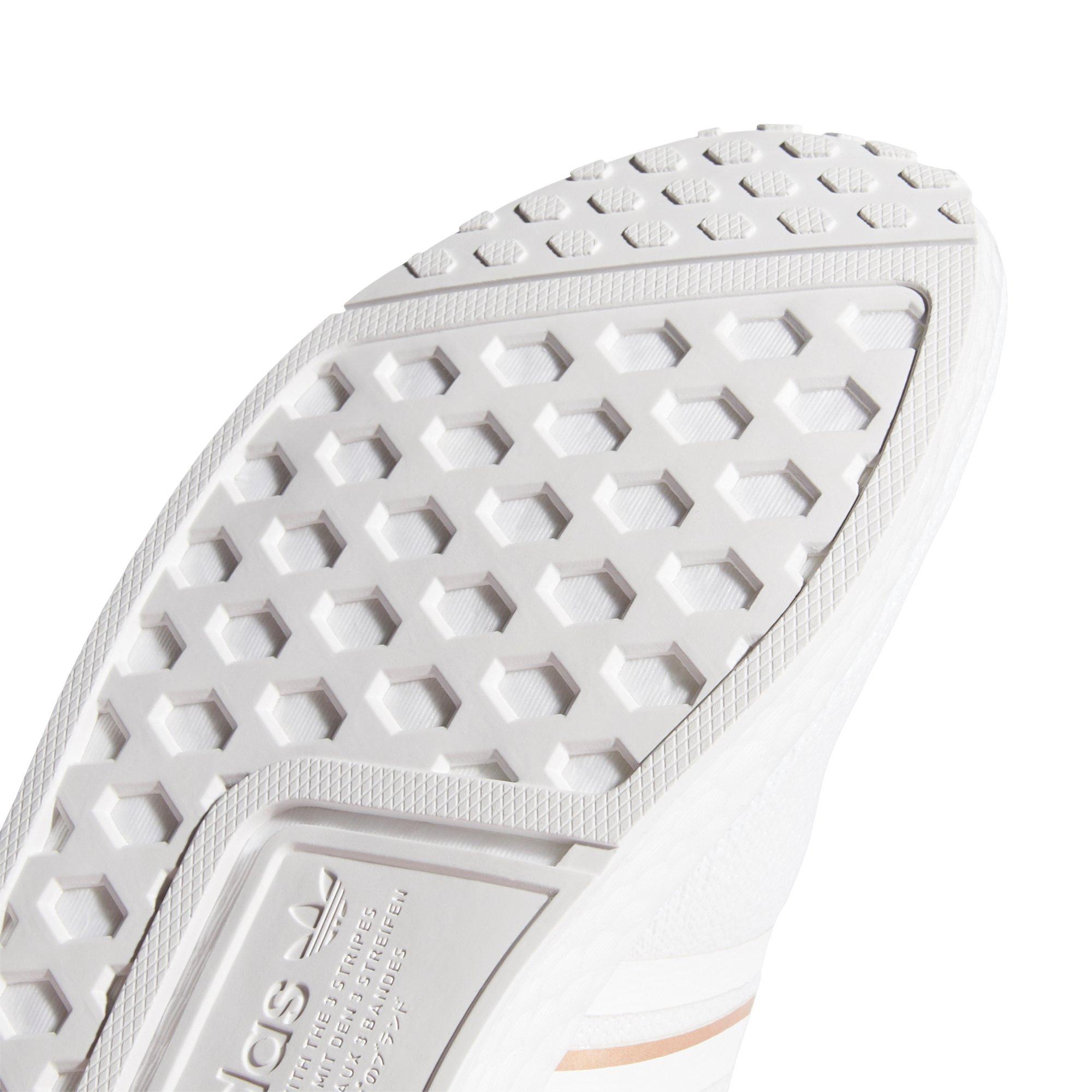 white nmds with rose gold