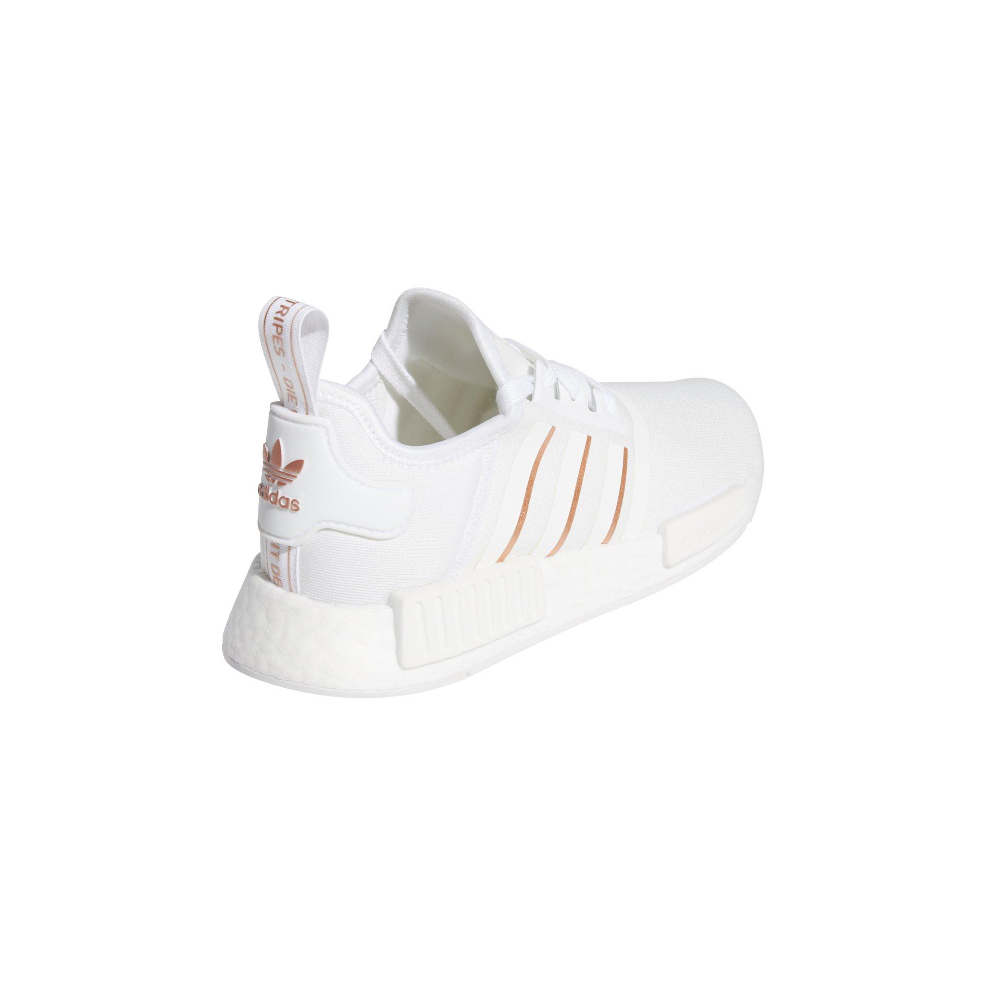 adidas nmd r1 womens white and gold