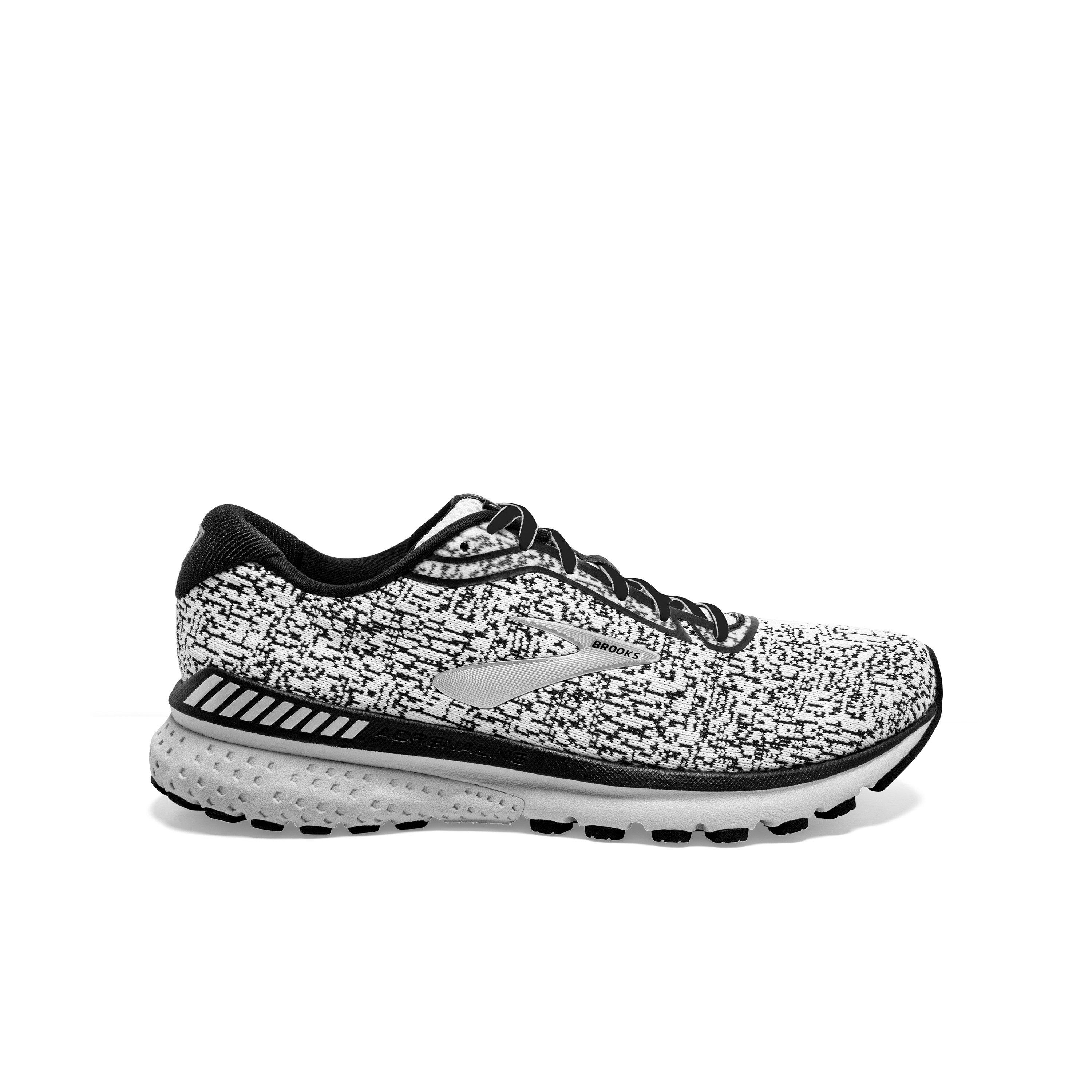 black and white womens brooks