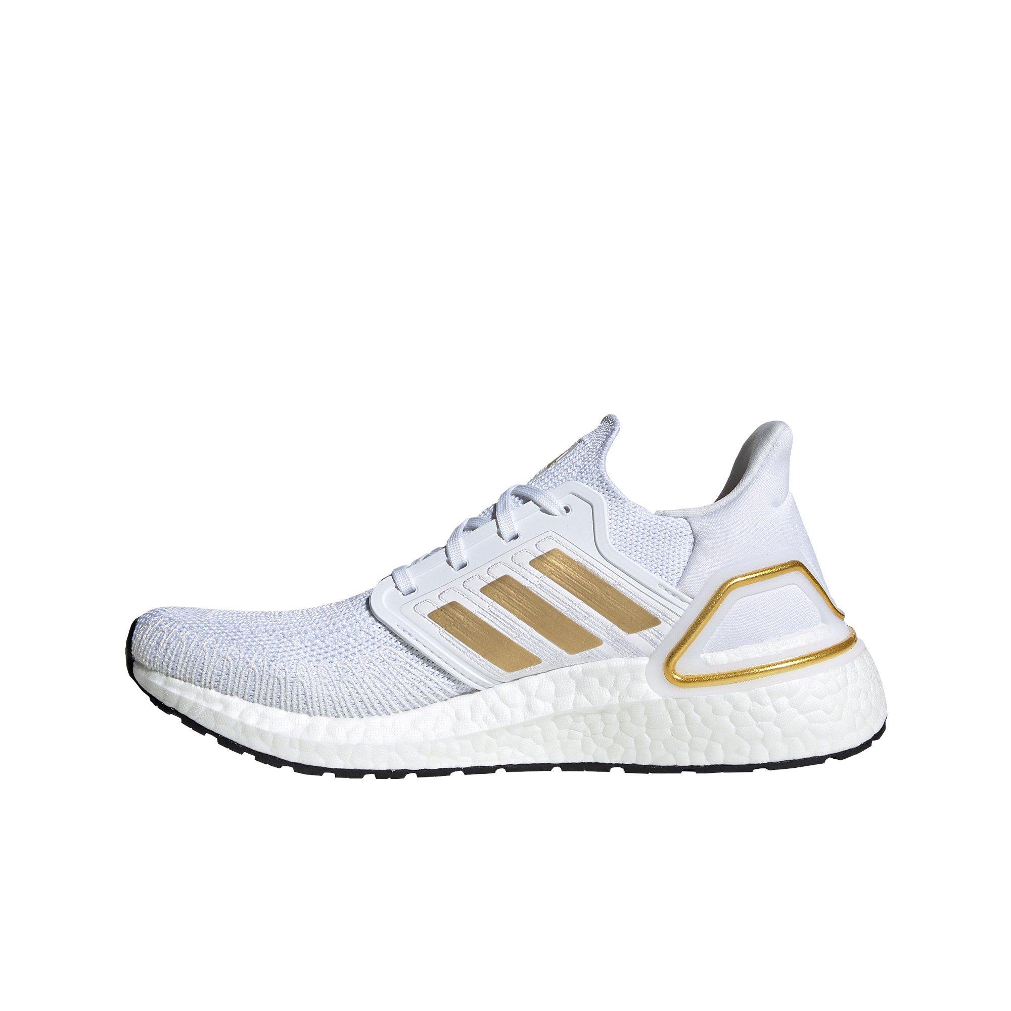 gold and white ultra boost