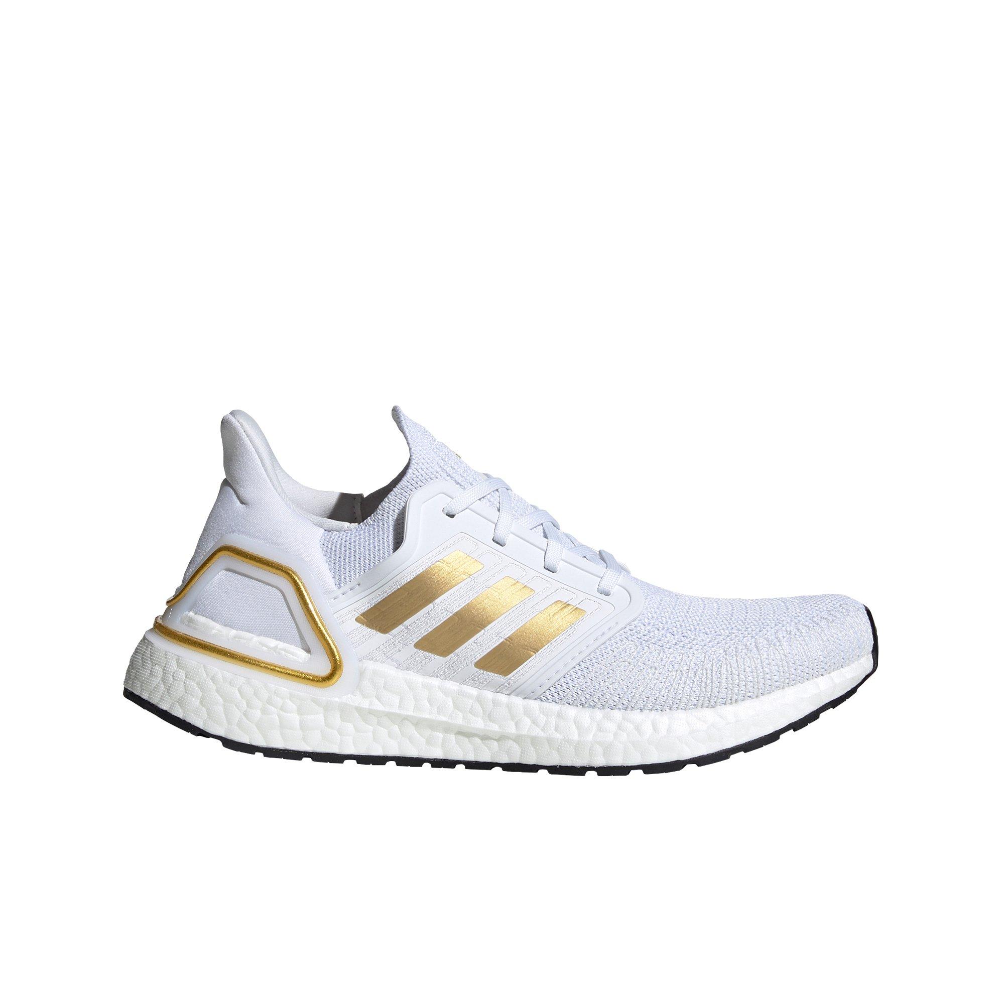 ultra boost white and gold