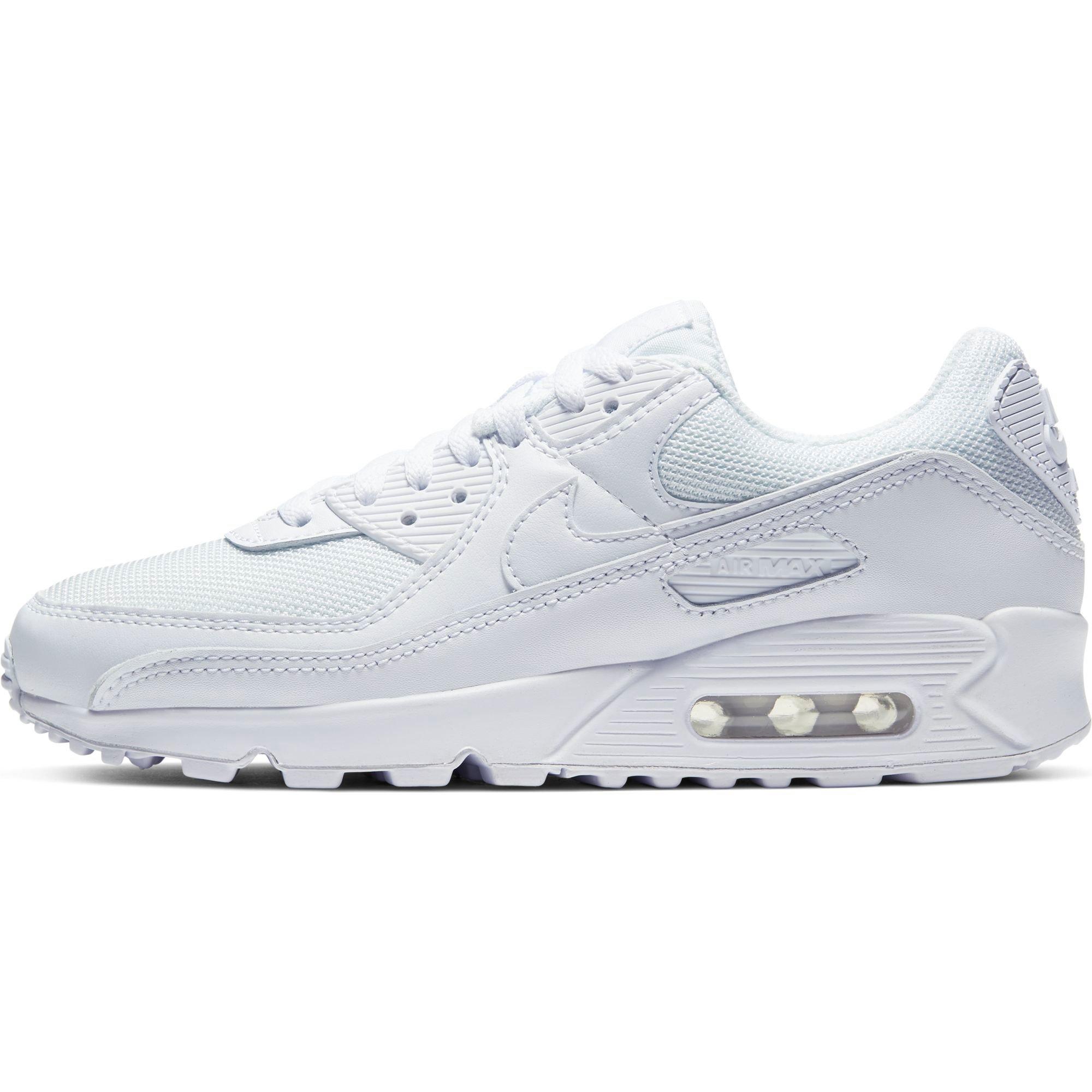 Nike Air Max 90 "White/Wolf Grey" Women's Shoe - WHITE/GREY Thumbnail View 7