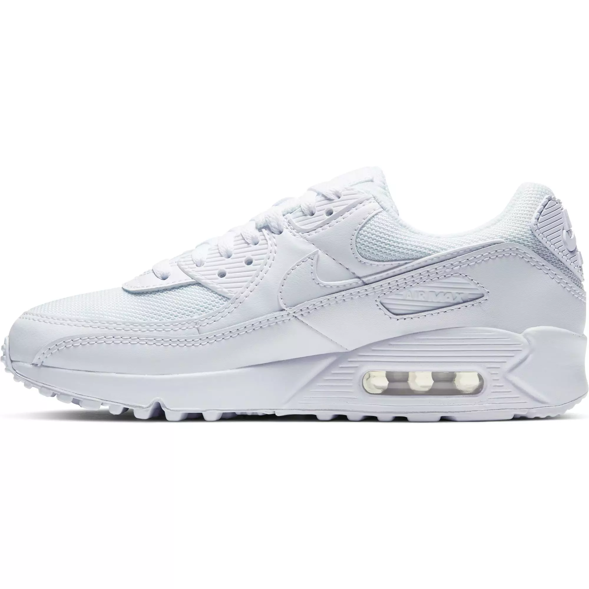 Nike Air Max 90 "White/Wolf Grey" Women's Shoe - WHITE