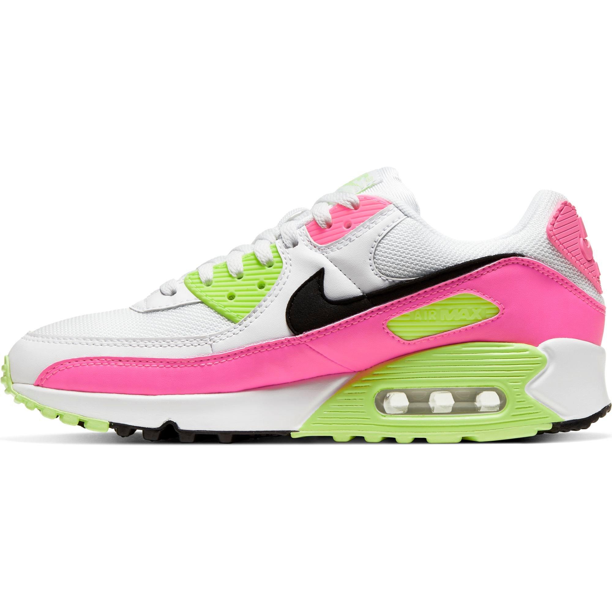Nike Air 90 "White/Black/Pink Blast/Ghost Green" Women's Shoe