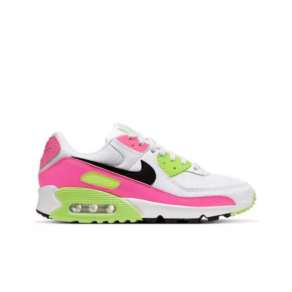 Nike Max 90 "White/Black/Pink Blast/Ghost Green" Women's Shoe - Hibbett | City