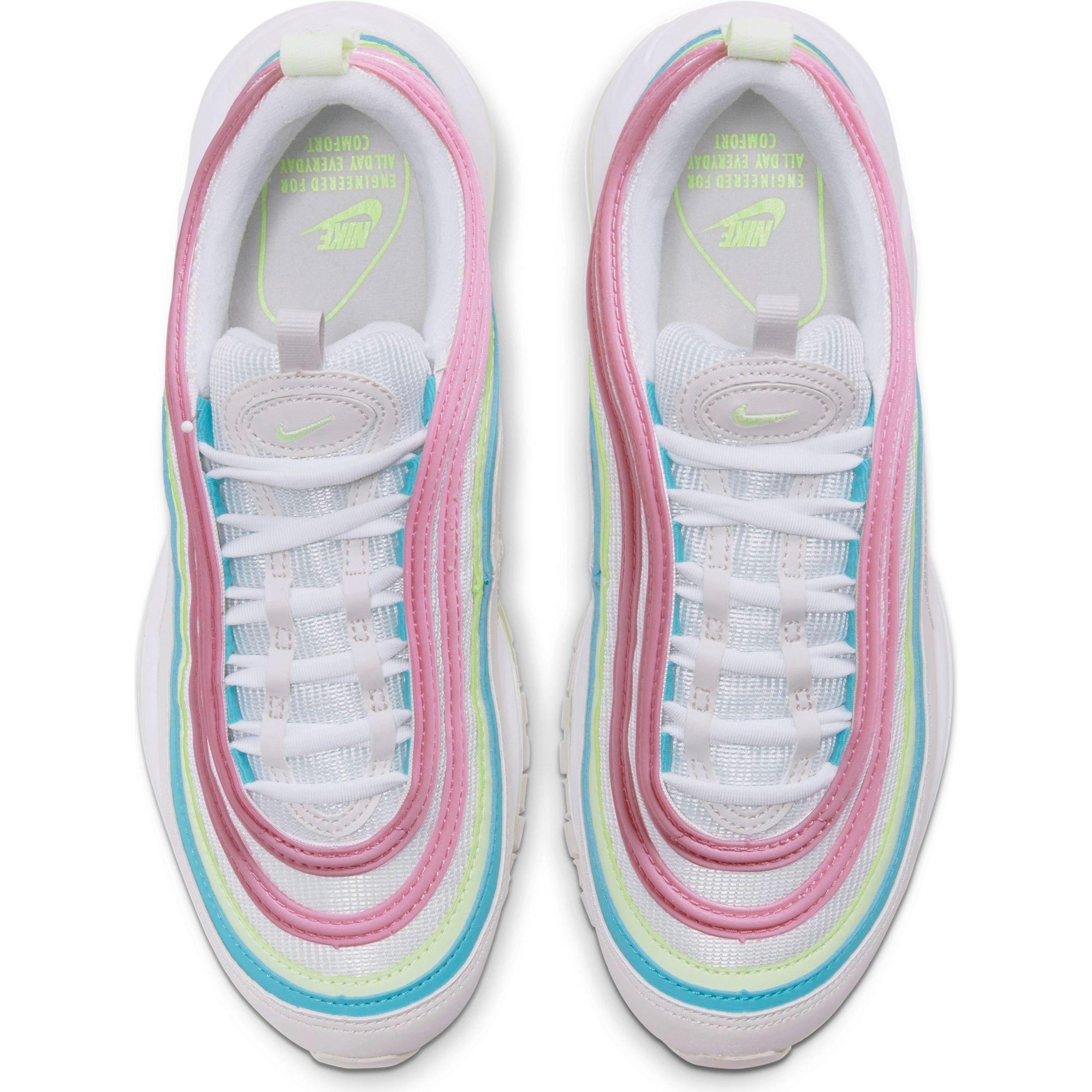 nike air max 97 white volt pink blue