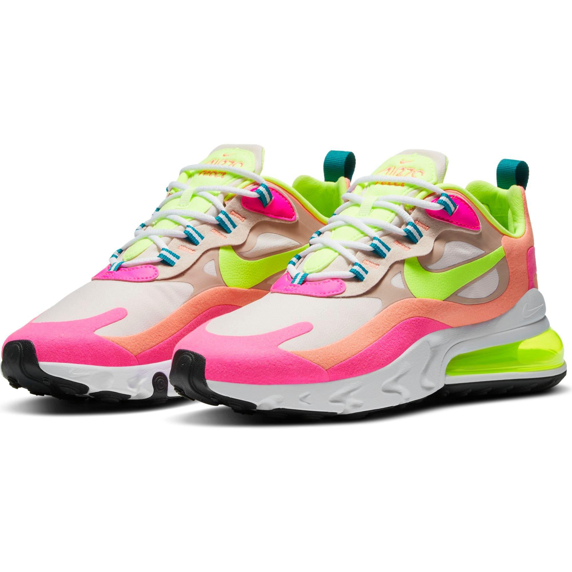 Nike Air Max 270 React Pink Volt Women S Shoe Hibbett City Gear