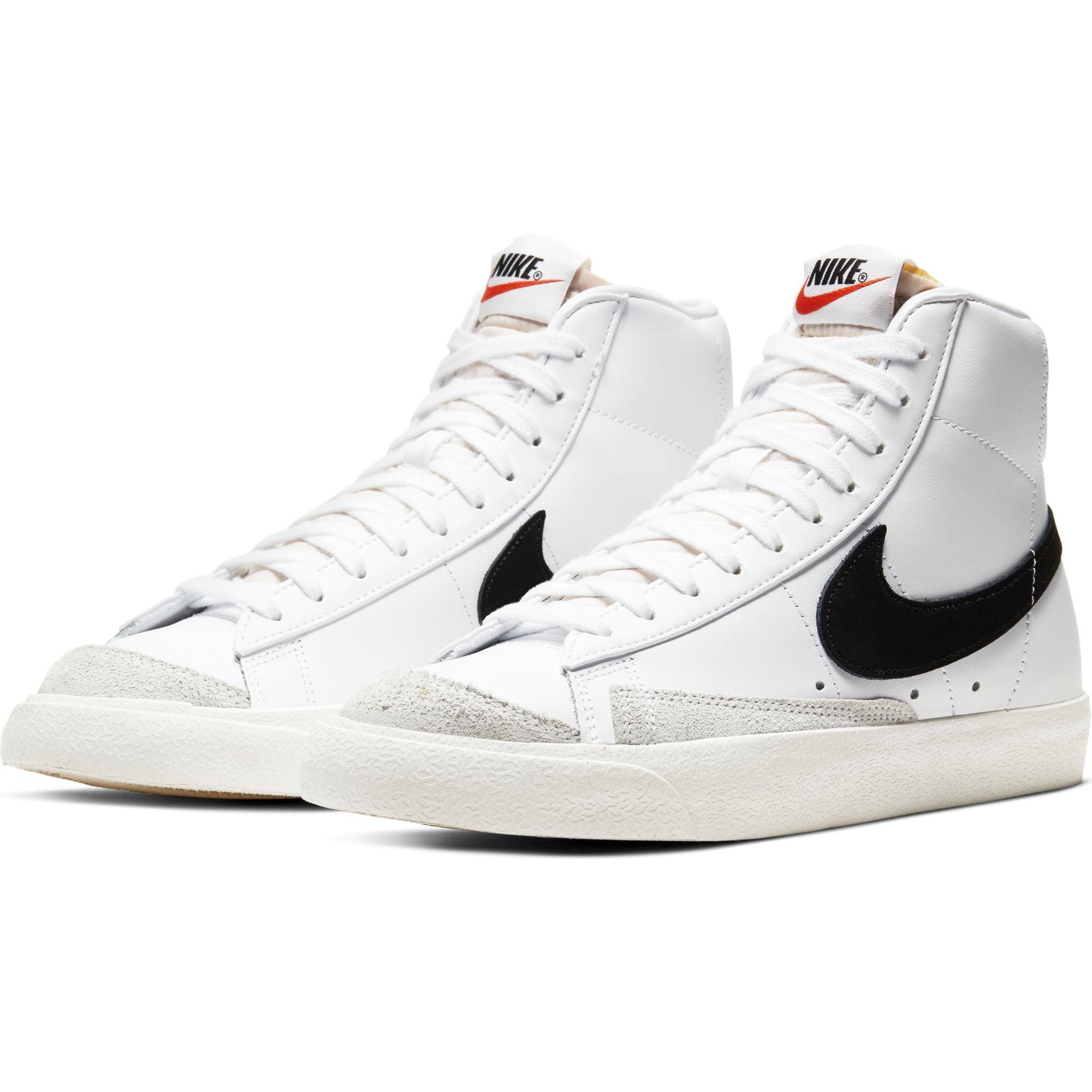 Nike Blazer Mid '77 Vintage Sneakers in White/Black