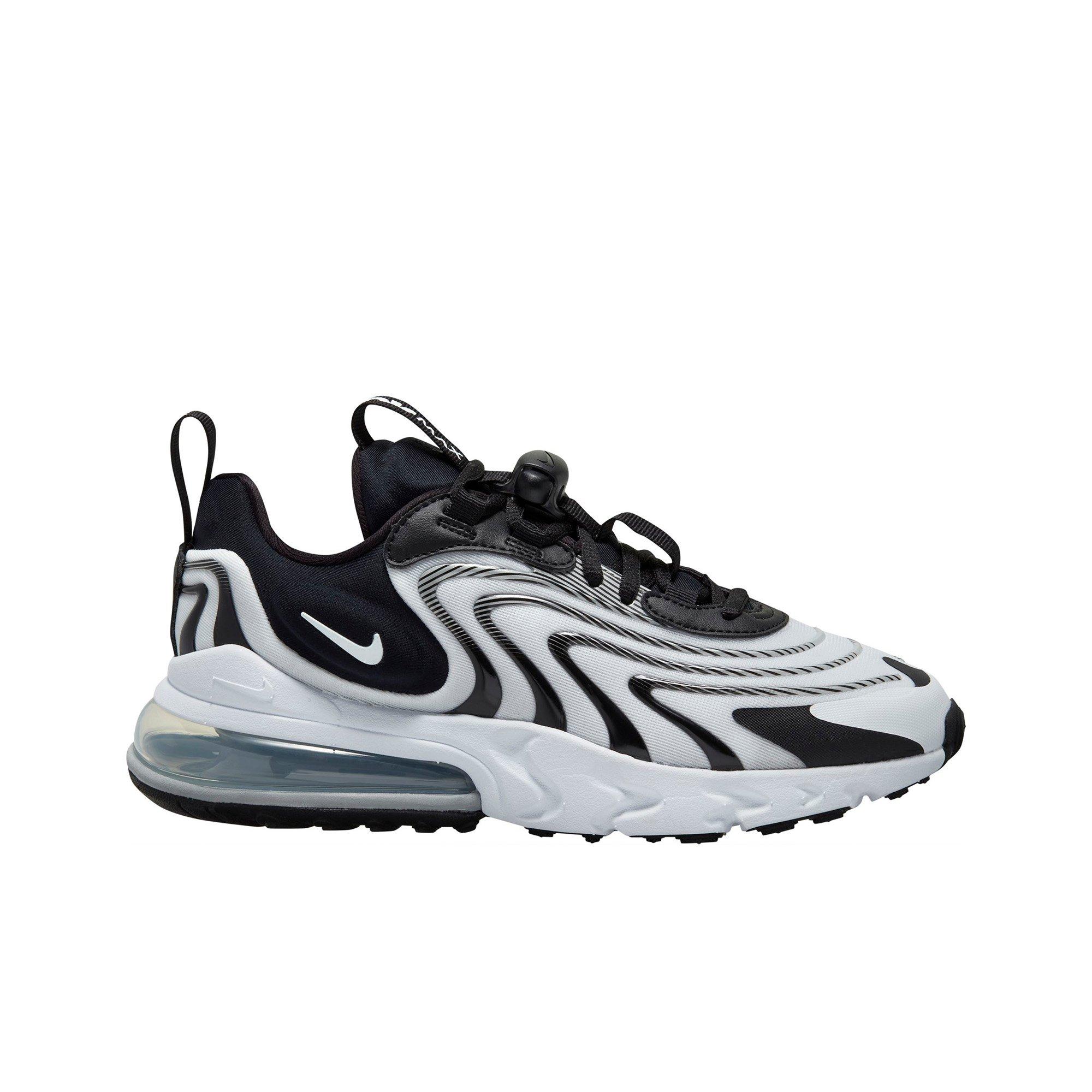 Nike Air Max 270 React Black White Metallic Silver Women S Shoe Hibbett City Gear