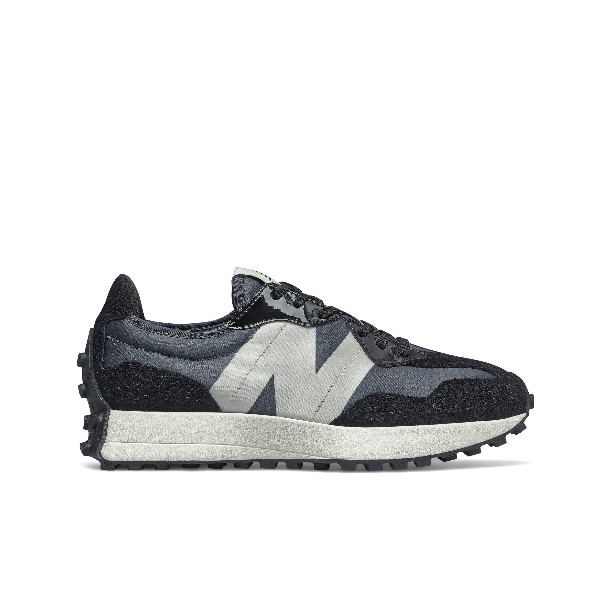 womens new balance burgundy 327 suede & mesh trainers