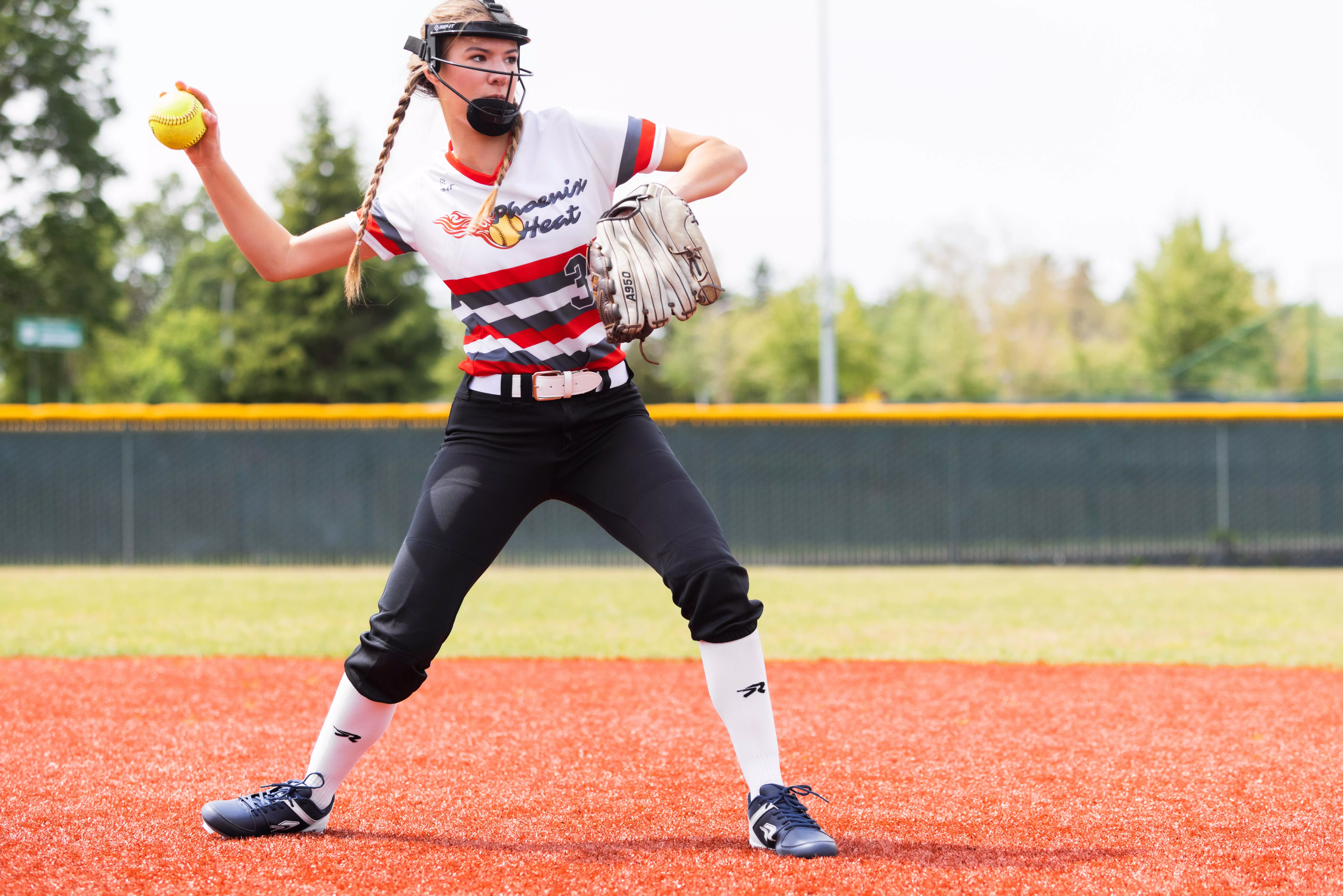 RIP-IT Defense Softball Pro Fielder's Mask - WHITE