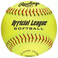 Rawlings Official League 11" Fastpitch Softball 6-Pk - YELLOW