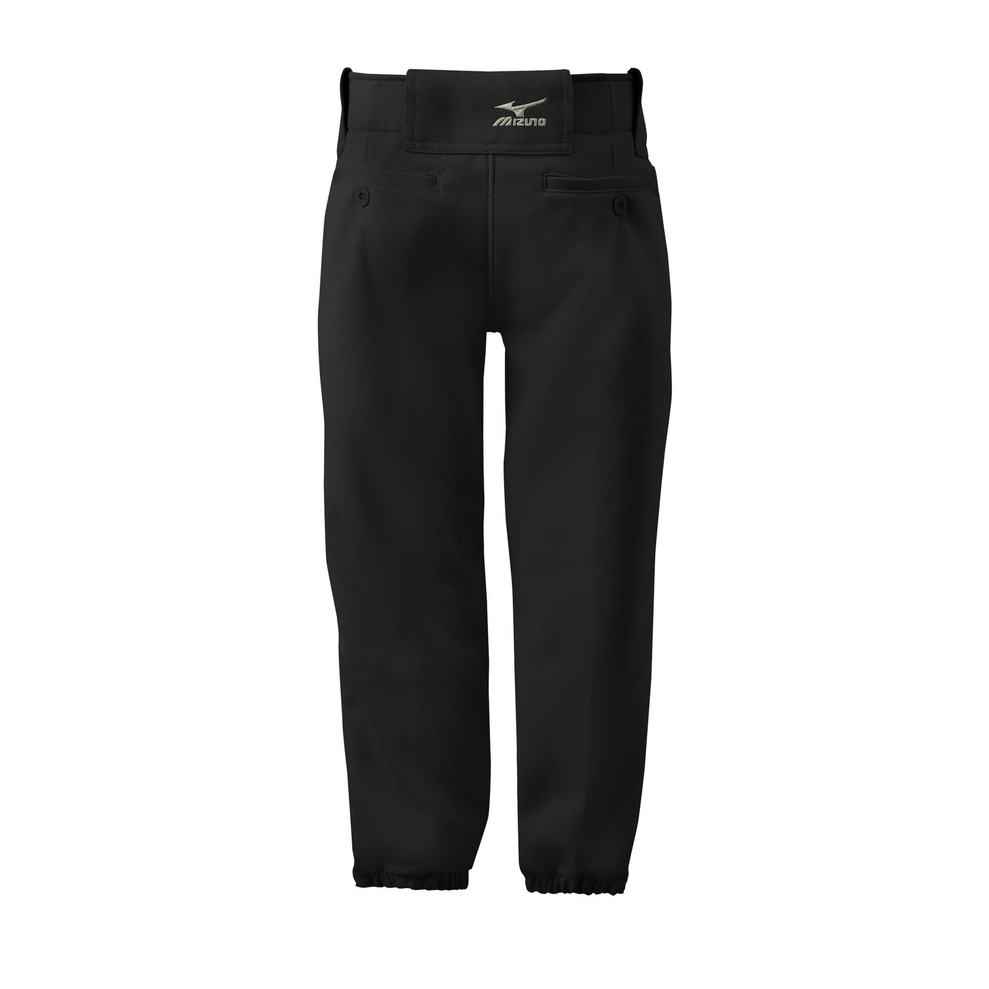 Mizuno Girls' Select Belted Softball Pant - BLACK