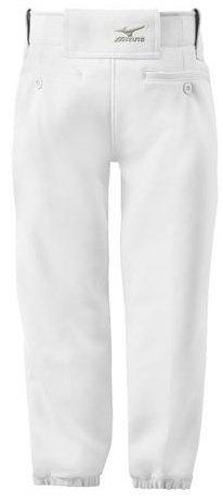 Mizuno Girls' Select Belted Softball Pant - WHITE Thumbnail View 2