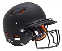 Schutt AiR 5.6 Baseball Batting Helmet with Guard - BLACK