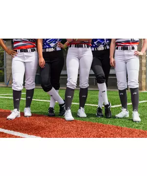 RIP-IT Girls' 4-Way Stretch Black Softball Pants - Hibbett