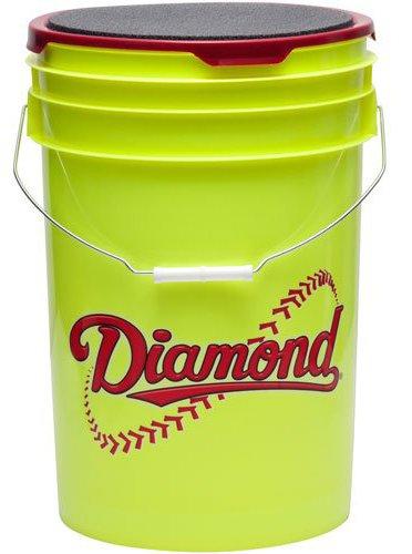 Diamond Official 18 Fastpitch Softballs with Bucket