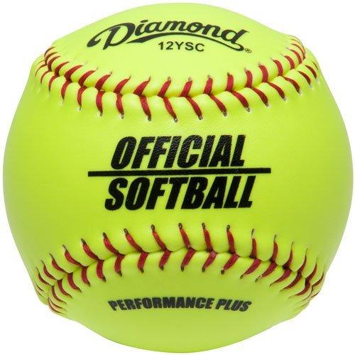 Diamond Official 18 Fastpitch Softballs with Bucket