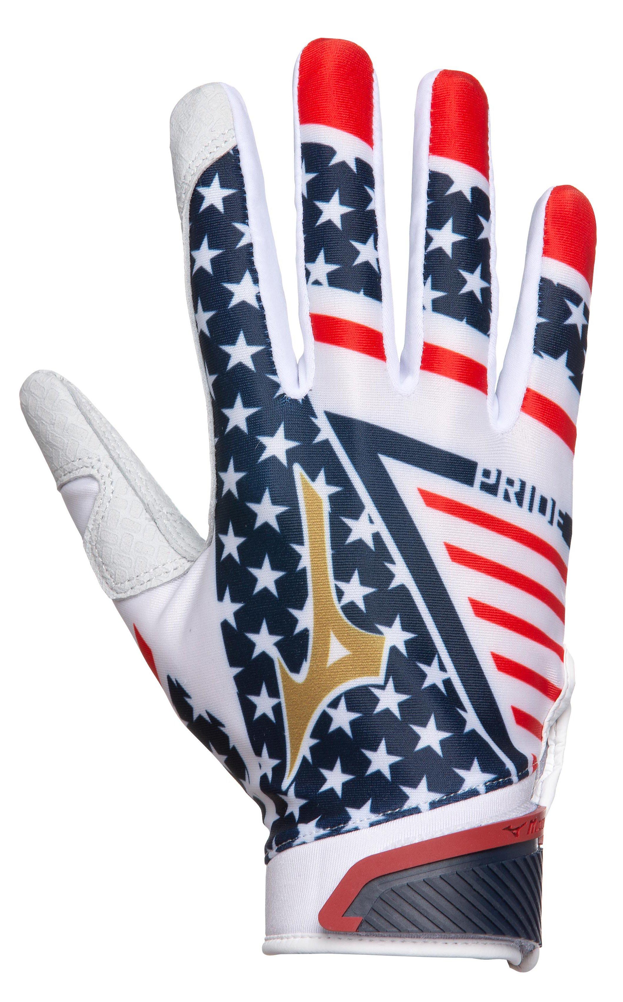 Red and best sale white batting gloves