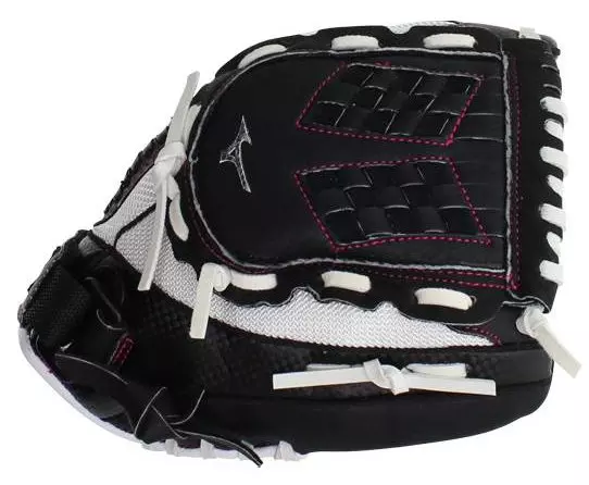 Mizuno Prospect Finch Series 11" Softball Fielders Glove - WHITE/BLACK/PINK