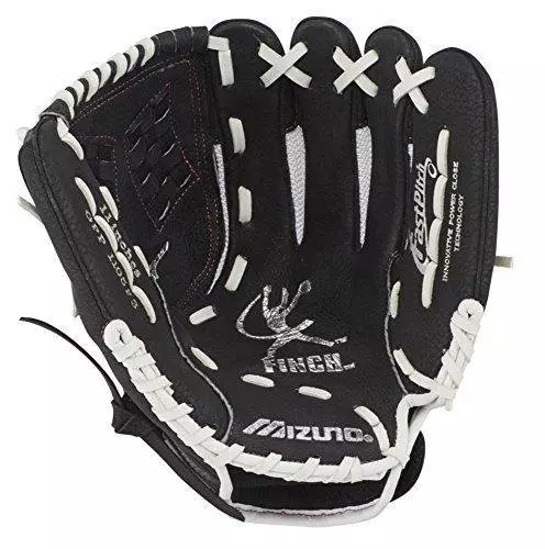 Mizuno Prospect Finch Series 11" Softball Fielders Glove - WHITE/BLACK/PINK