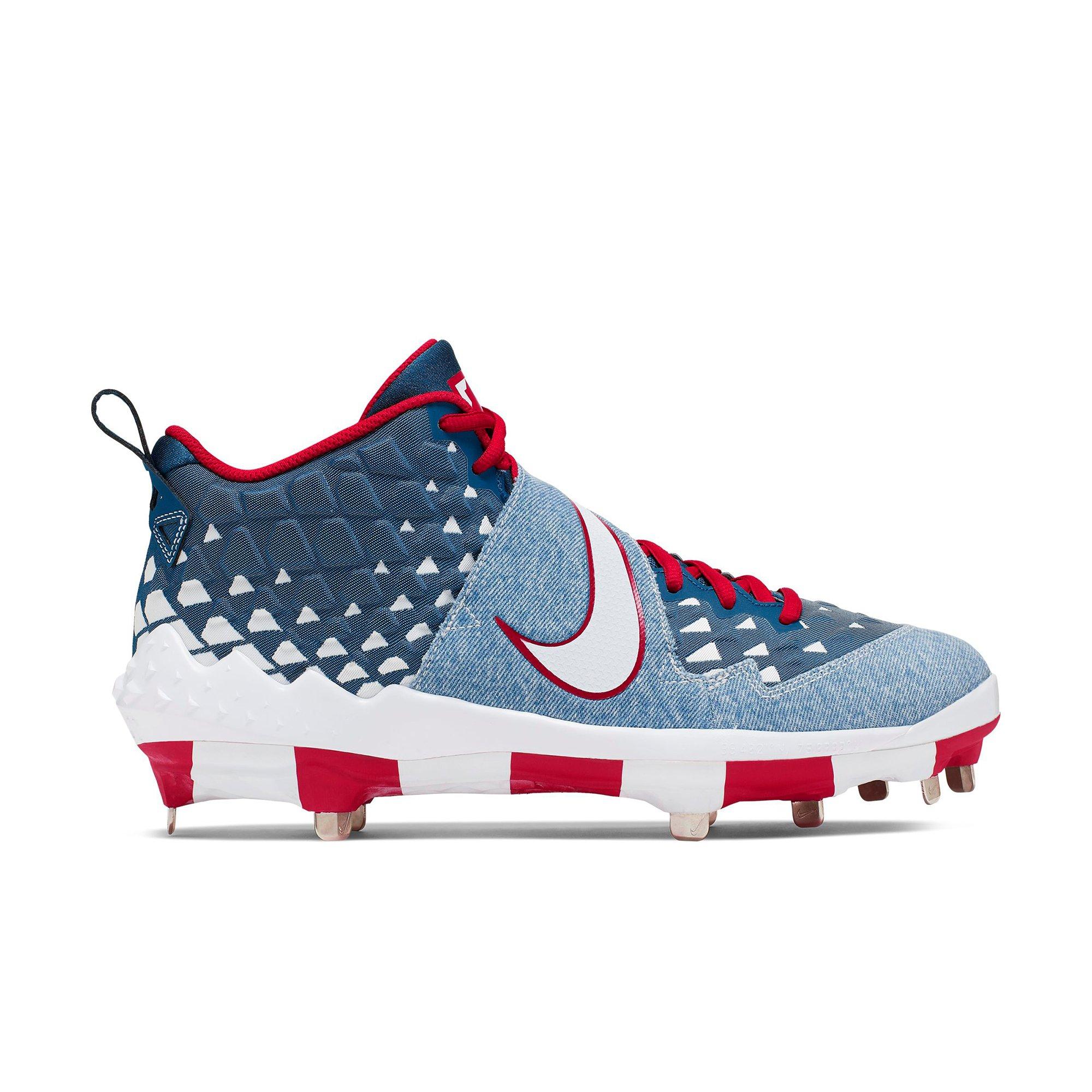 mike trout blue cleats