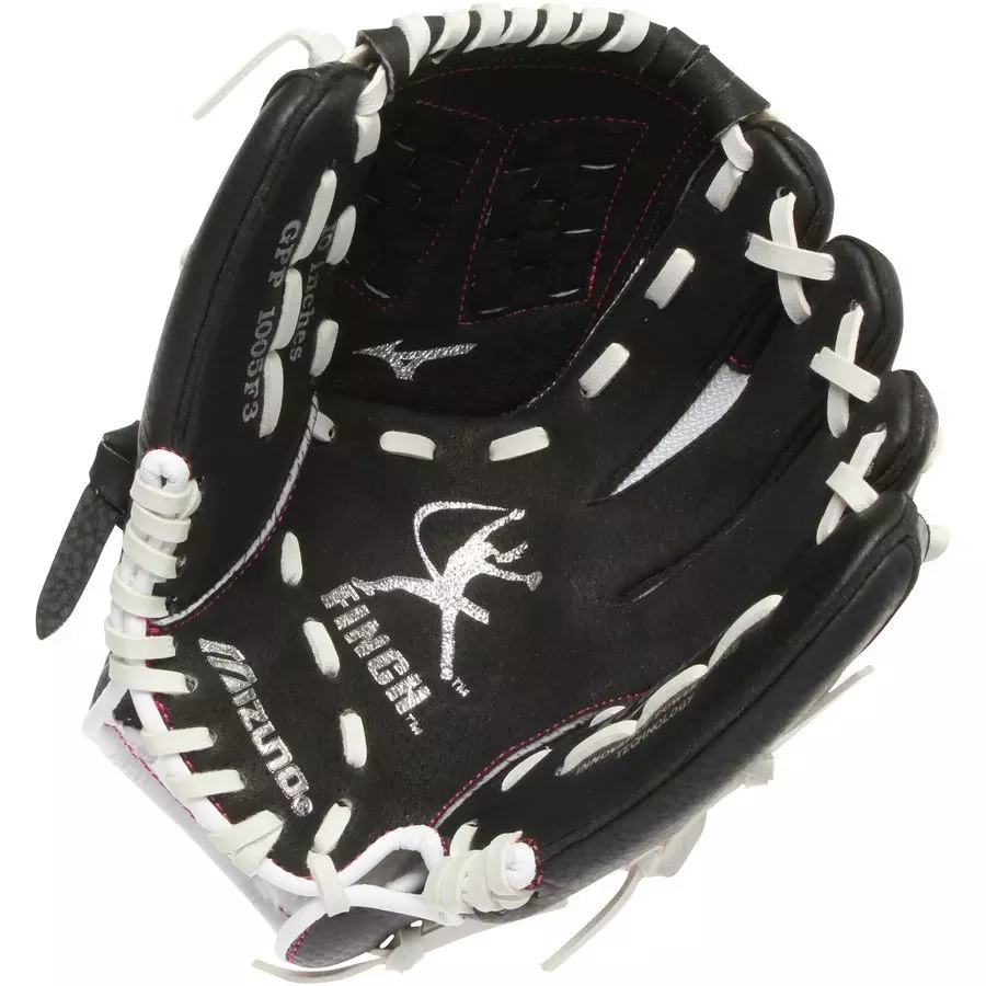Mizuno Prospect Finch 10" Youth Softball Glove - WHITE/BLACK/PINK