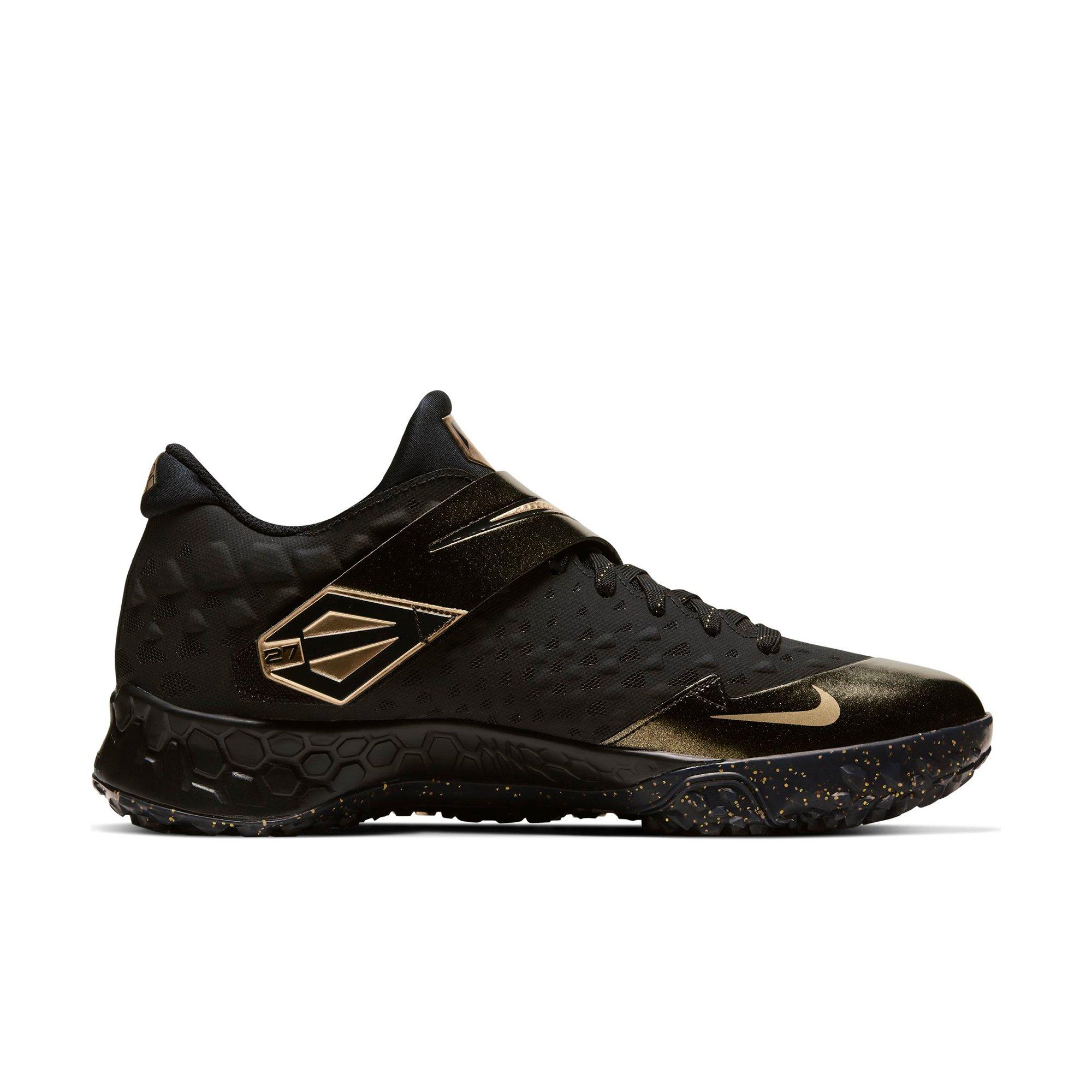 black and gold turf shoes