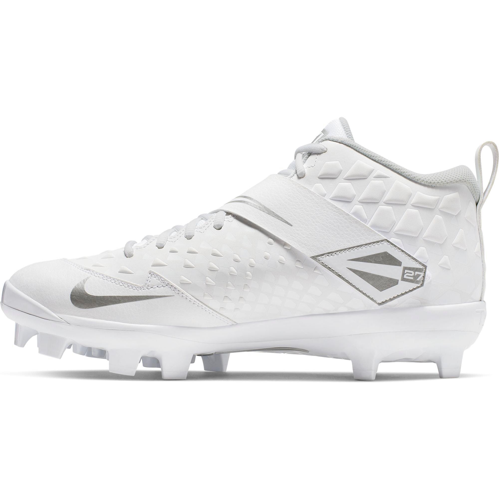 Nike Force Trout 6 Pro White/Black Men's Baseball Cleat - Hibbett