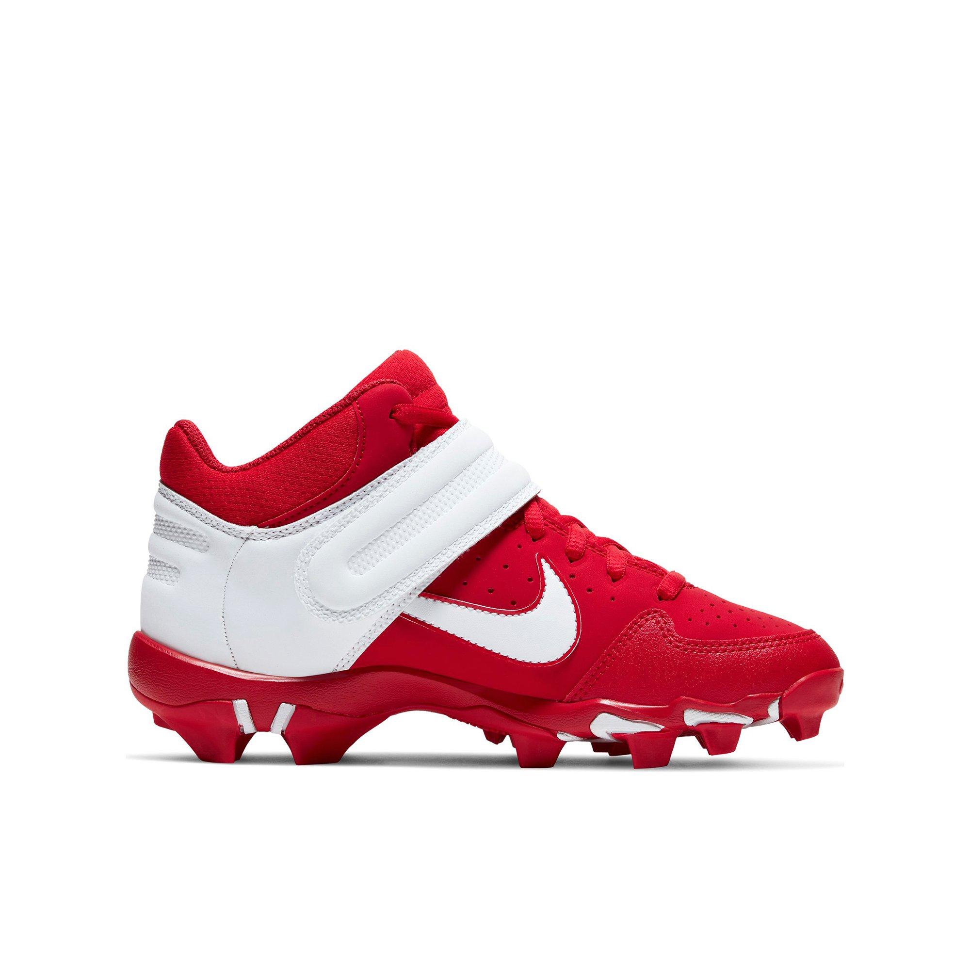 kids' alpha huarache varsity baseball cleats red