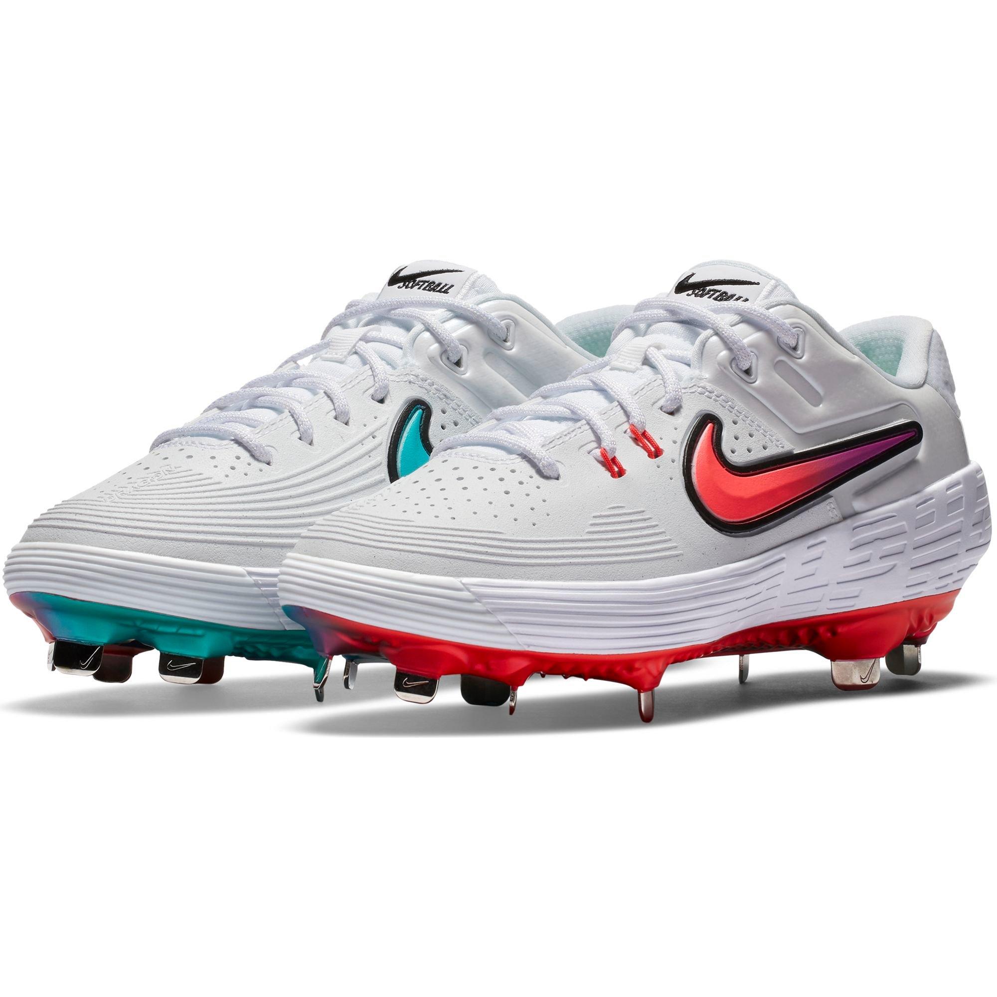 orange softball cleats