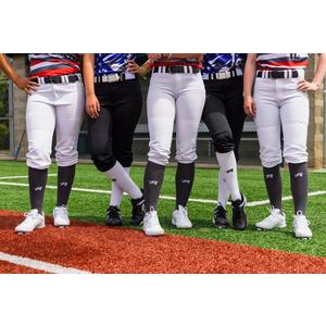 RIP-IT Girls' 4-Way Stretch Black Softball Pants